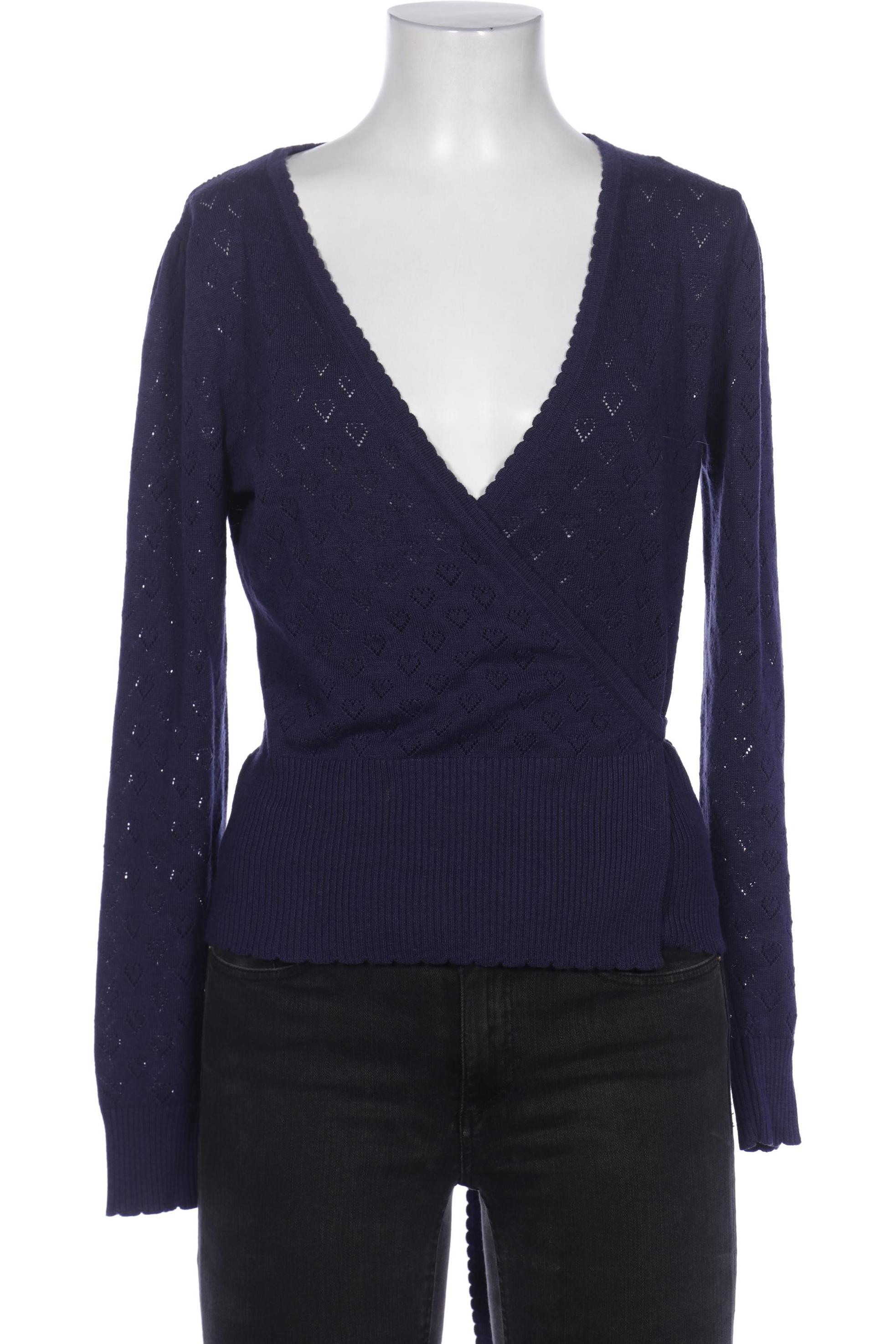

King Louie Damen Strickjacke, blau, Gr. 38