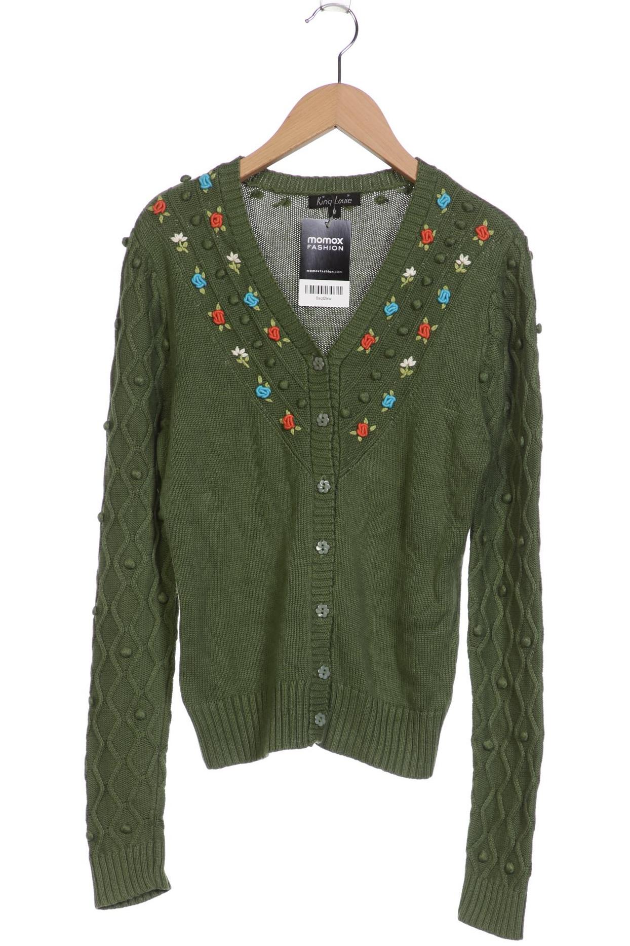 

King Louie Damen Strickjacke, grün, Gr. 38