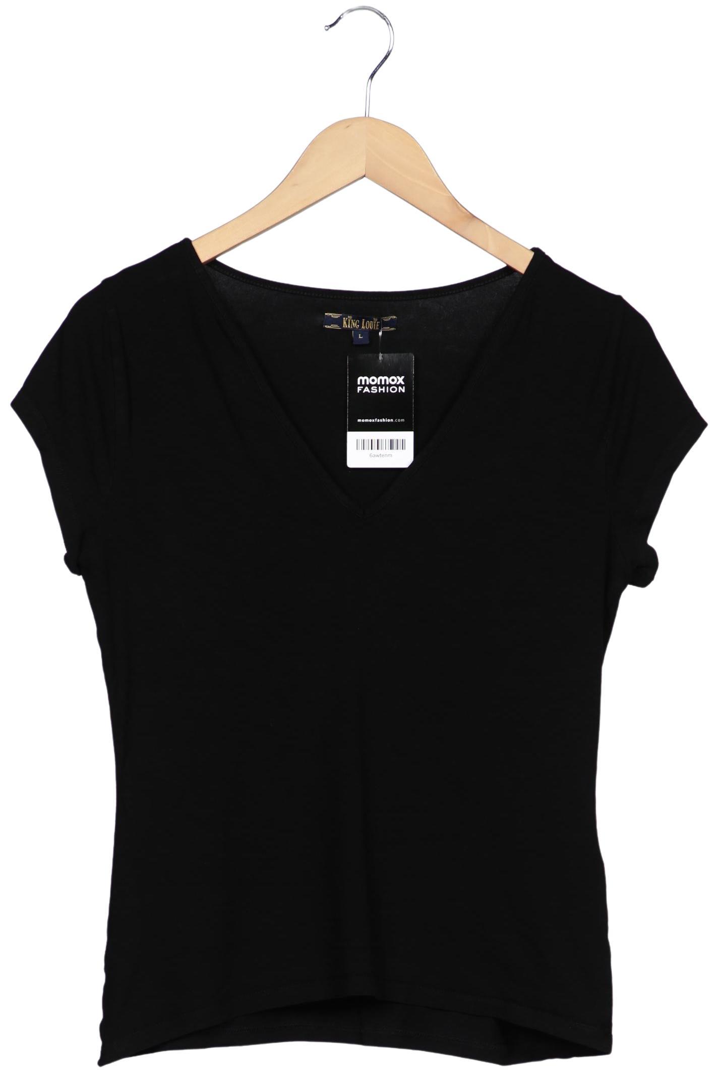 

King Louie Damen T-Shirt, schwarz, Gr. 42