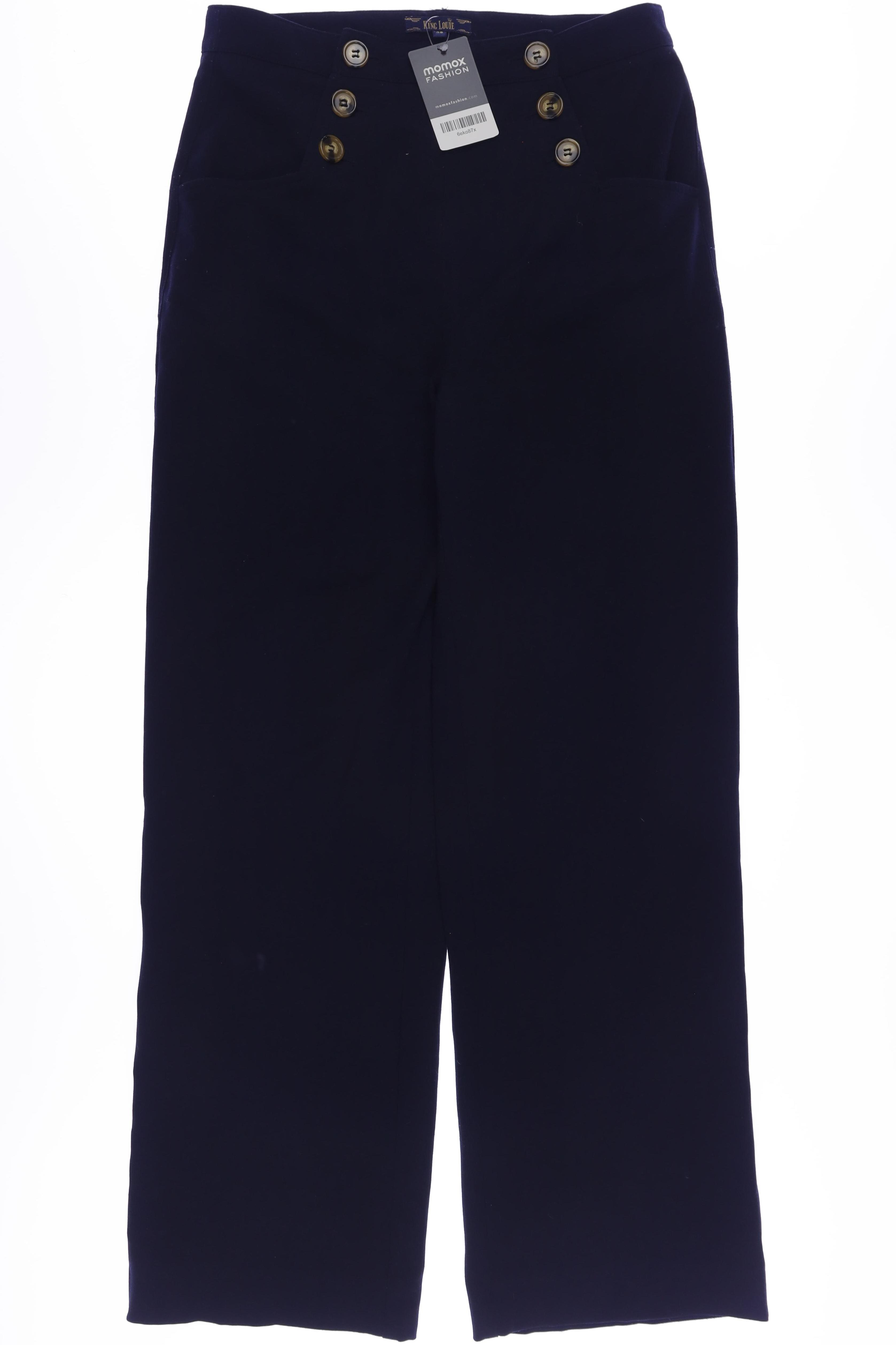 

King Louie Damen Stoffhose, marineblau, Gr. 38