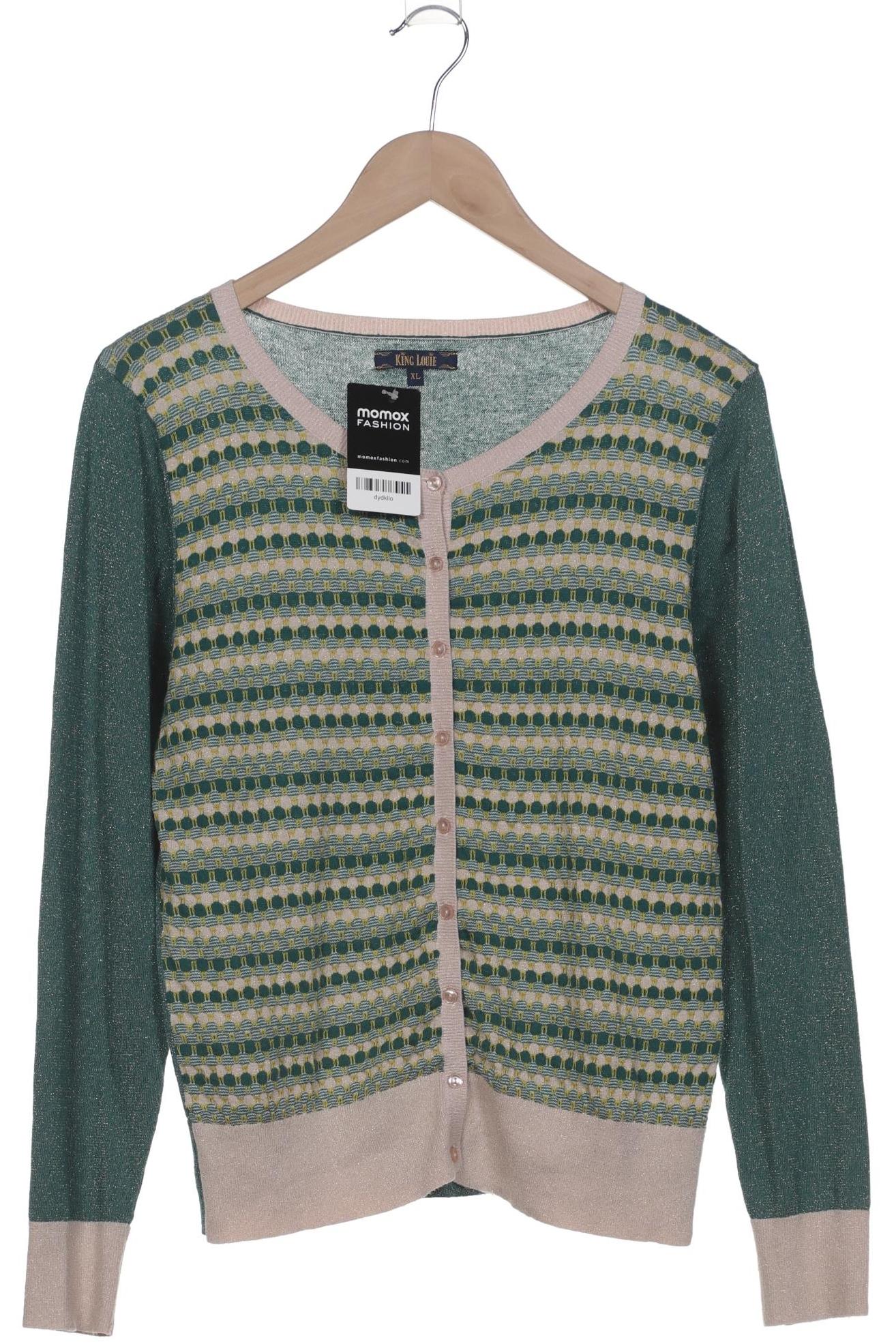 

King Louie Damen Strickjacke, grün, Gr. 44