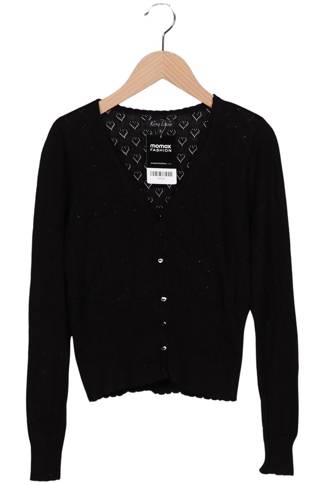 

King Louie Damen Strickjacke, schwarz, Gr. 36