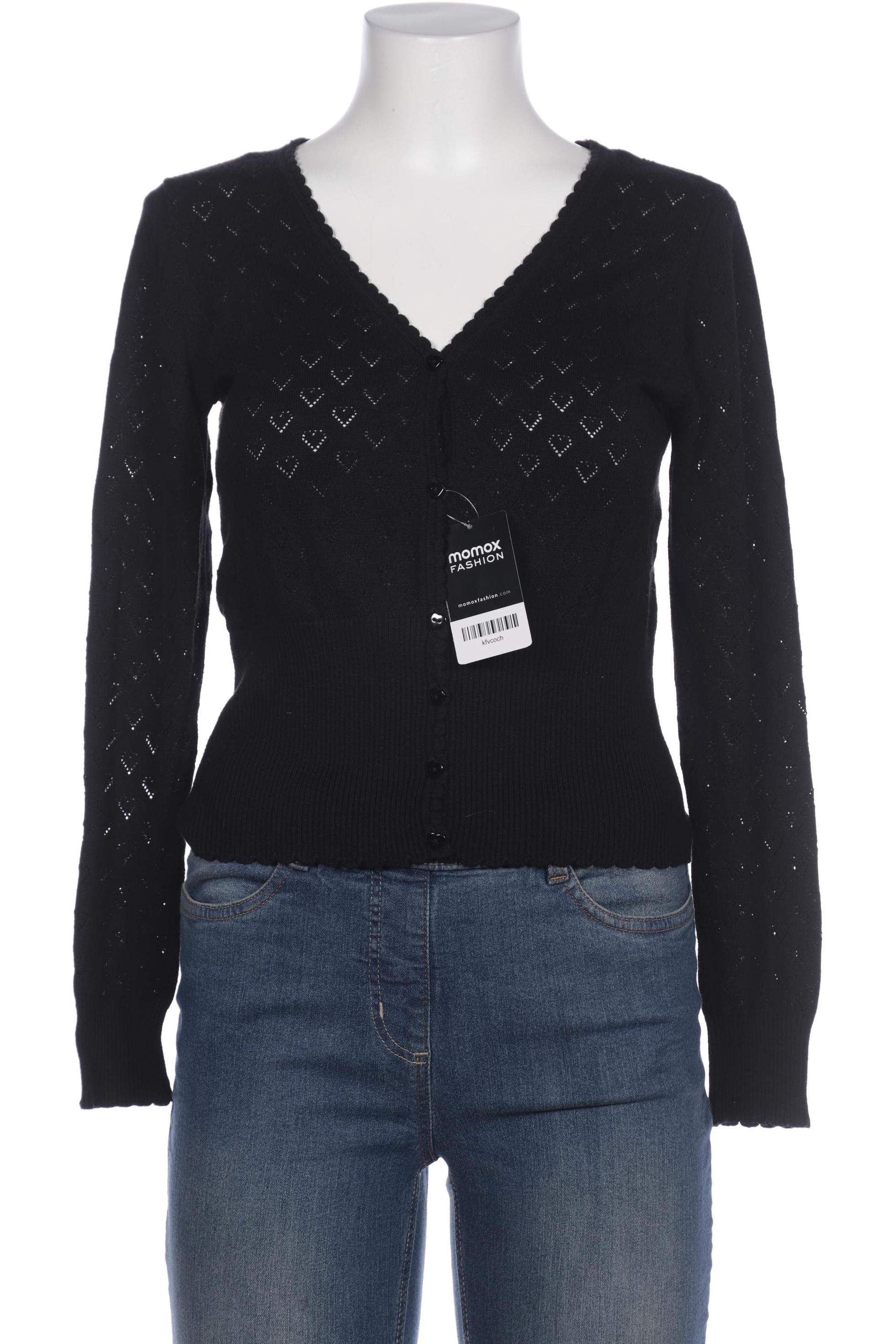 

King Louie Damen Strickjacke, schwarz, Gr. 38