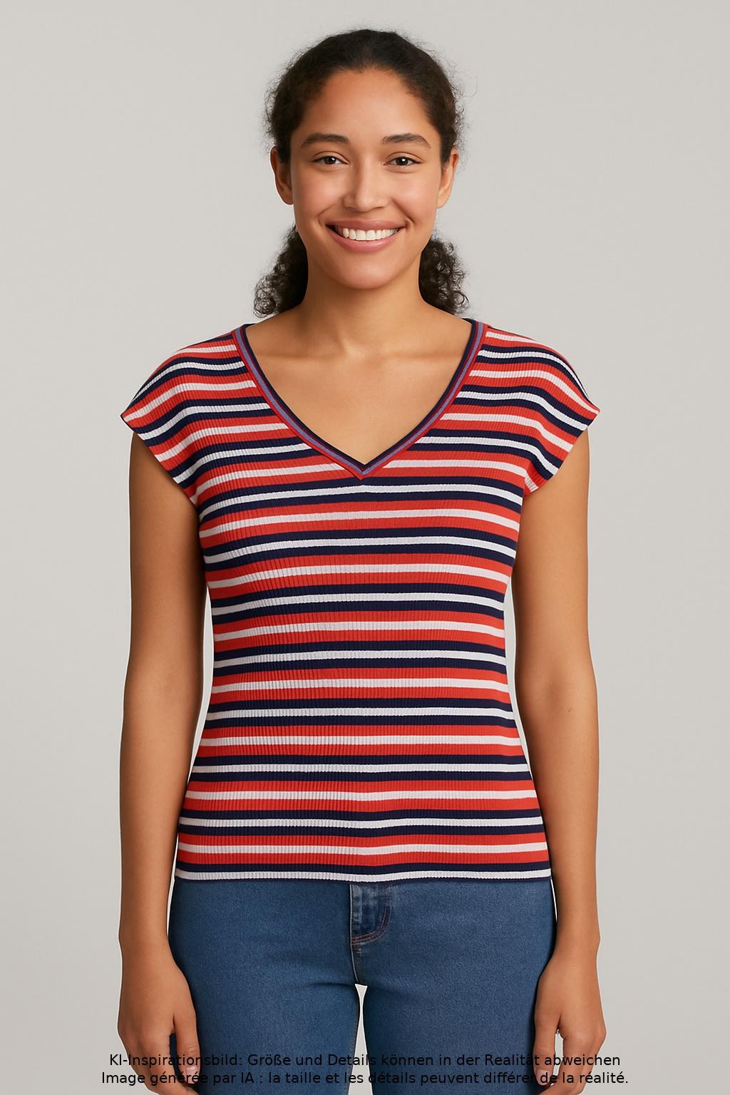 

King Louie Damen T-Shirt, mehrfarbig, Gr. 36