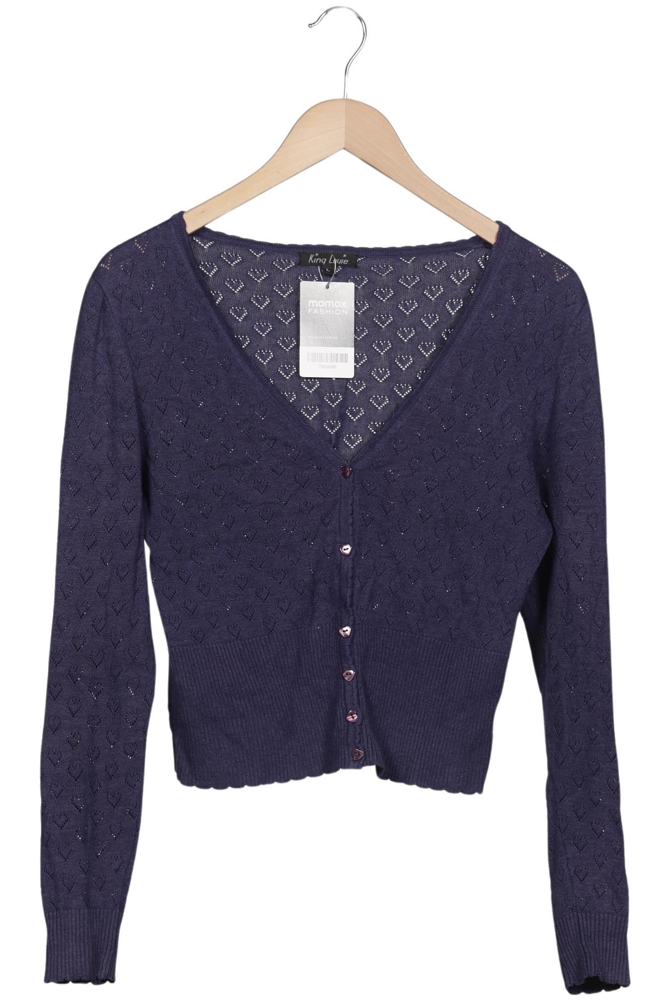 

King Louie Damen Strickjacke, marineblau, Gr. 42