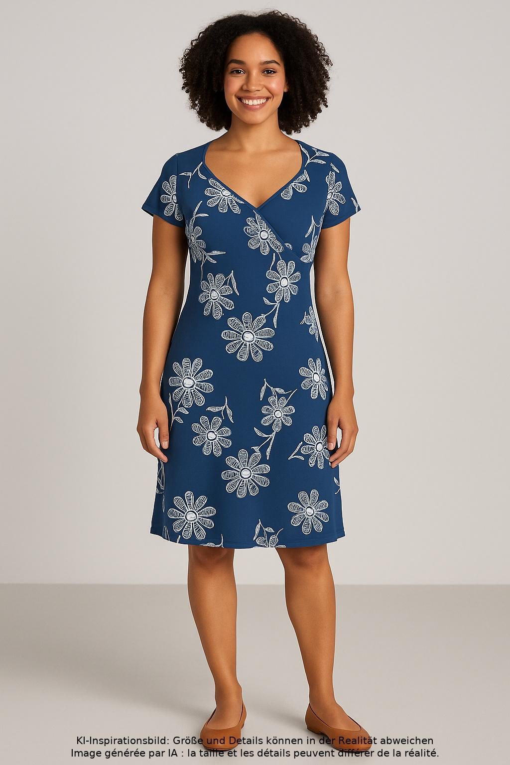 

King Louie Damen Kleid, mehrfarbig, Gr. 38