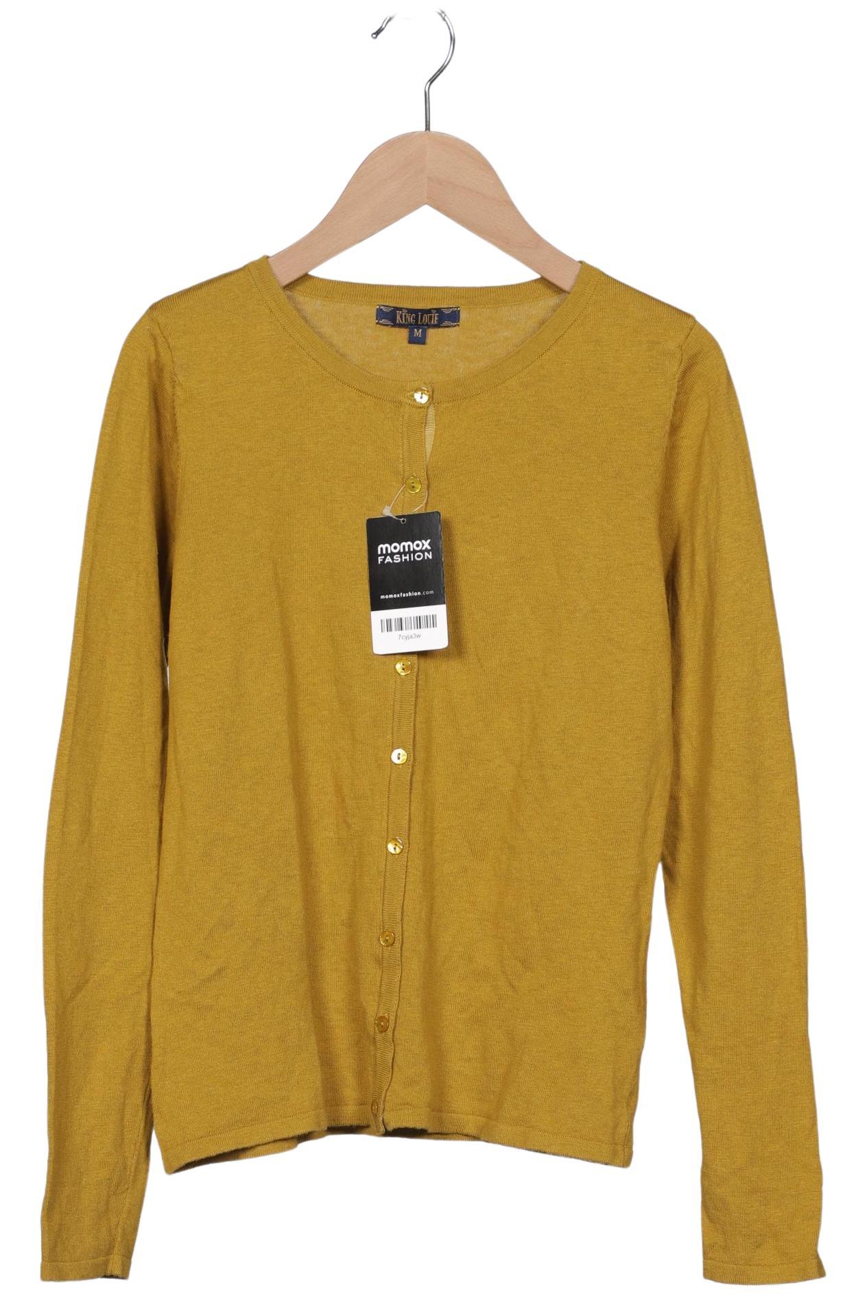 

King Louie Damen Strickjacke, gelb, Gr. 38
