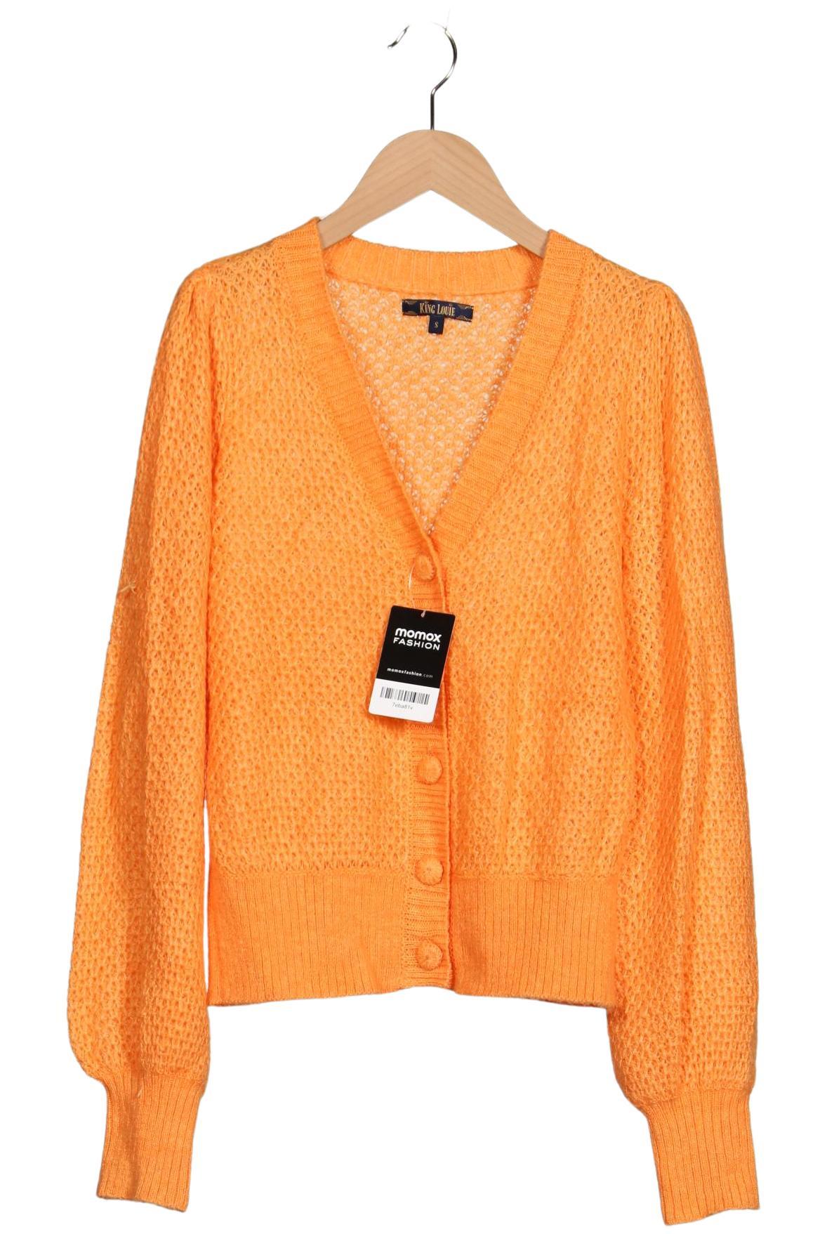 

King Louie Damen Strickjacke, orange, Gr. 36