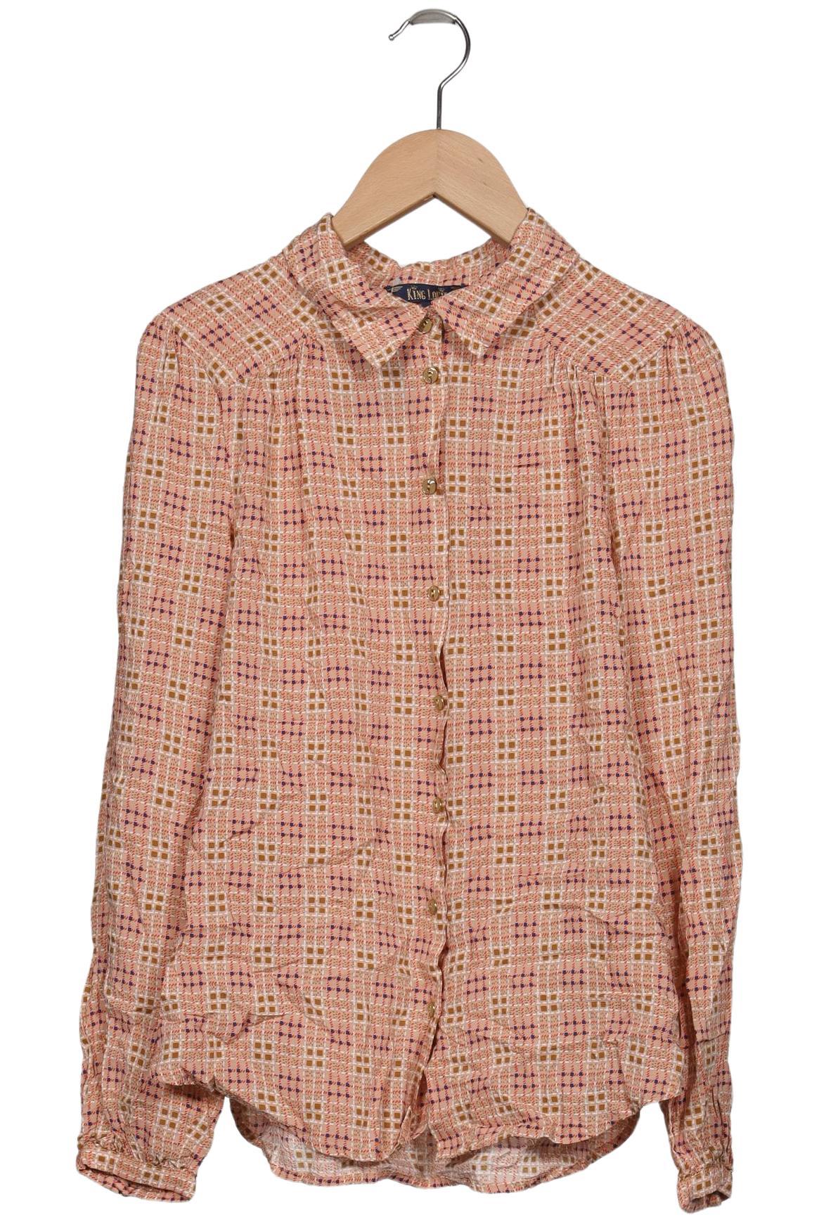 

King Louie Damen Bluse, mehrfarbig, Gr. 38