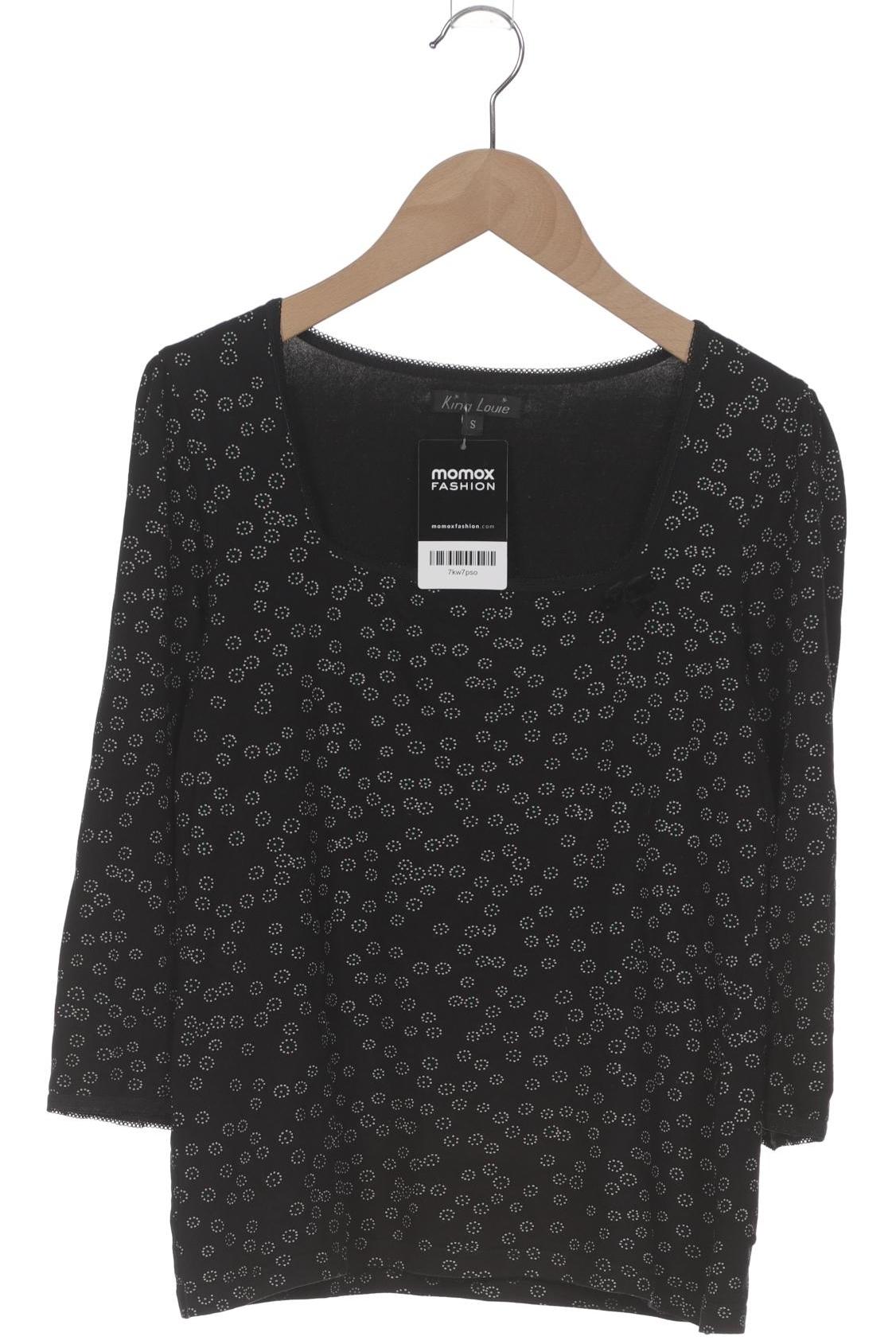 

King Louie Damen Langarmshirt, schwarz, Gr. 36