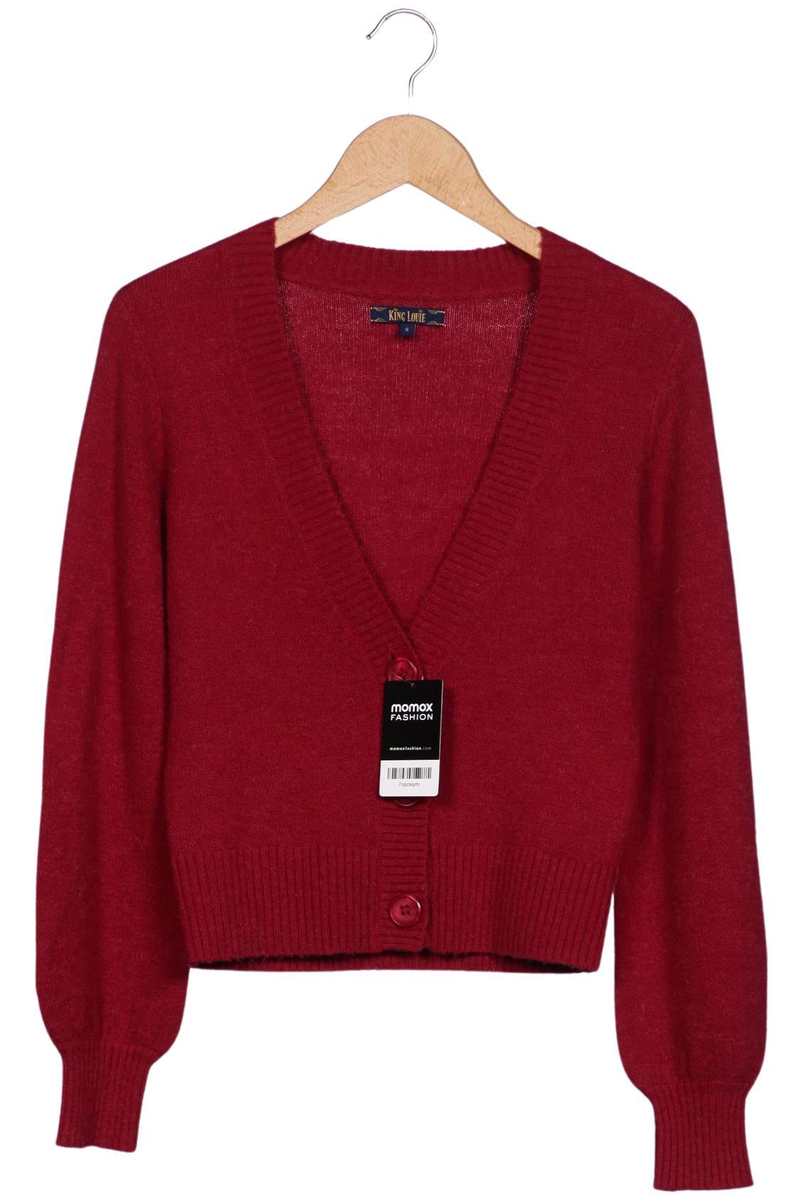 

King Louie Damen Strickjacke, rot, Gr. 36