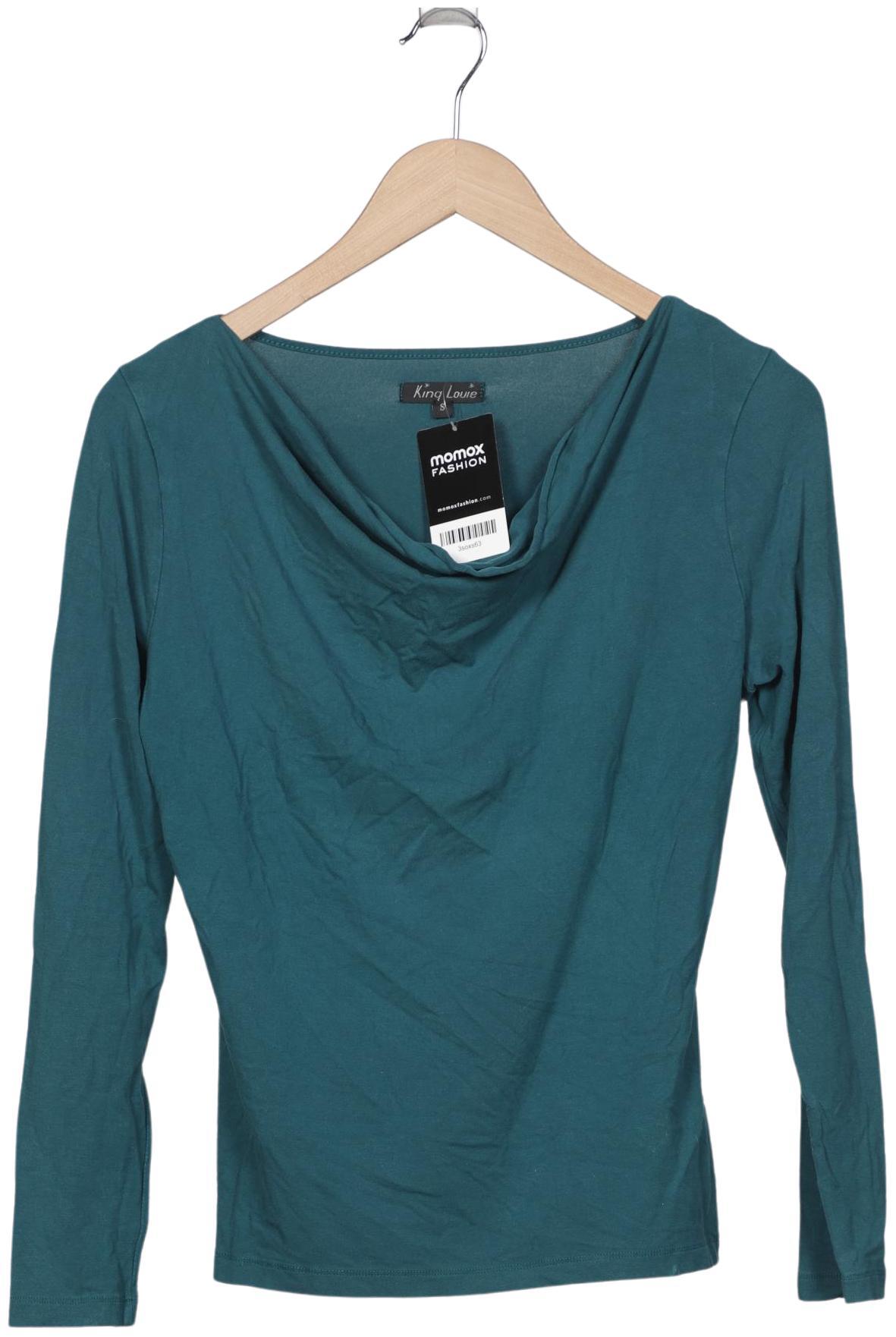 

King Louie Damen Langarmshirt, türkis, Gr. 36