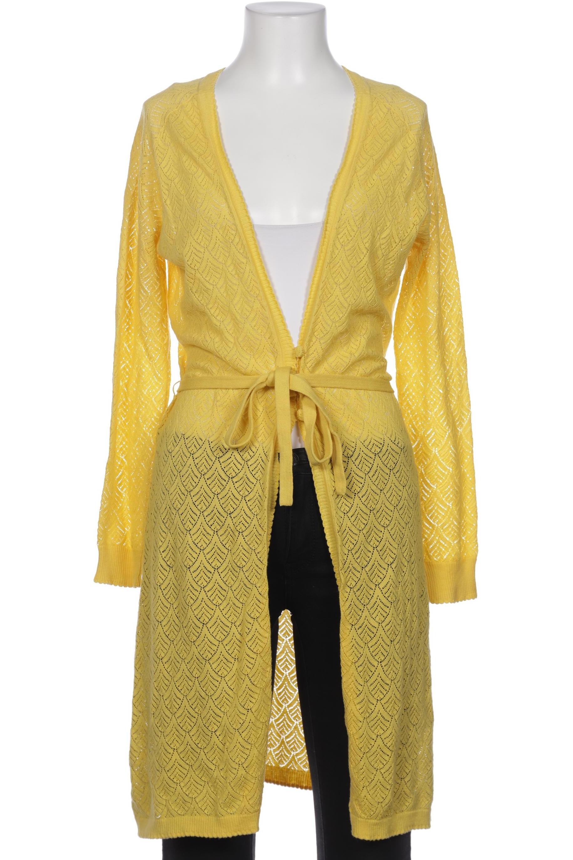 

King Louie Damen Strickjacke, gelb, Gr. 38
