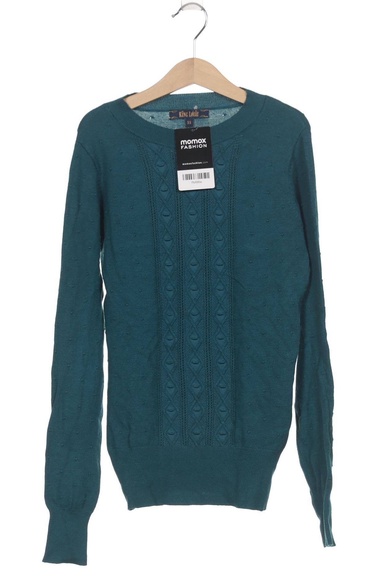 

King Louie Damen Pullover, türkis, Gr. 34