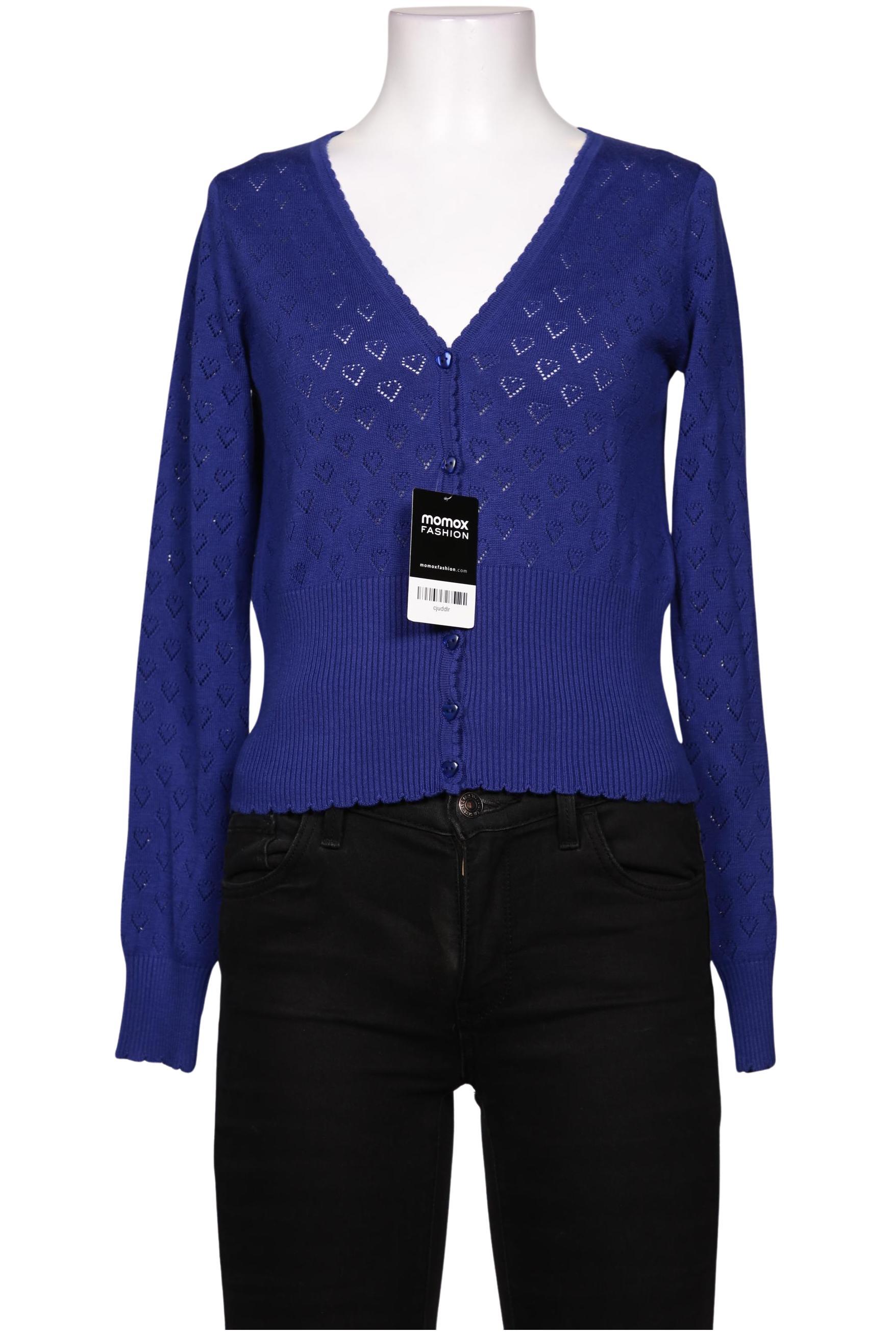 

King Louie Damen Strickjacke, blau, Gr. 36