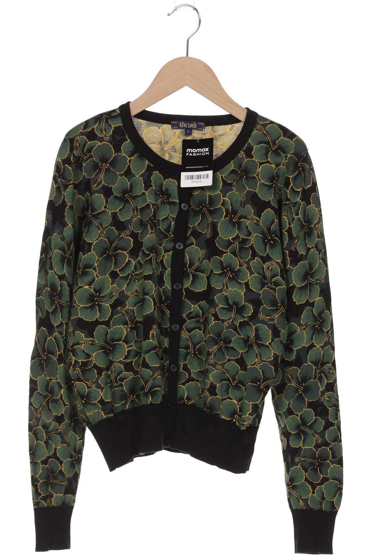 

King Louie Damen Strickjacke, grün, Gr. 42