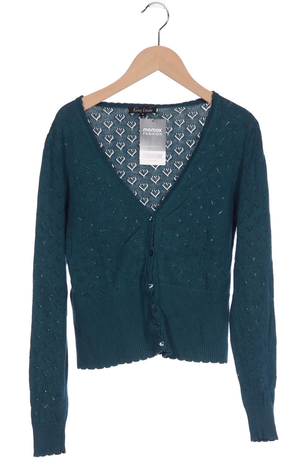 

King Louie Damen Strickjacke, türkis, Gr. 38