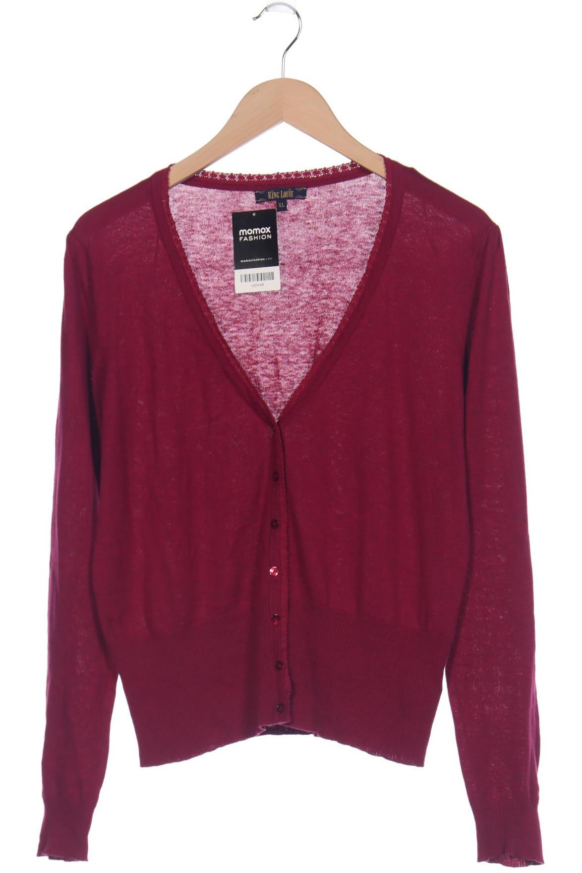 

King Louie Damen Strickjacke, bordeaux, Gr. 44