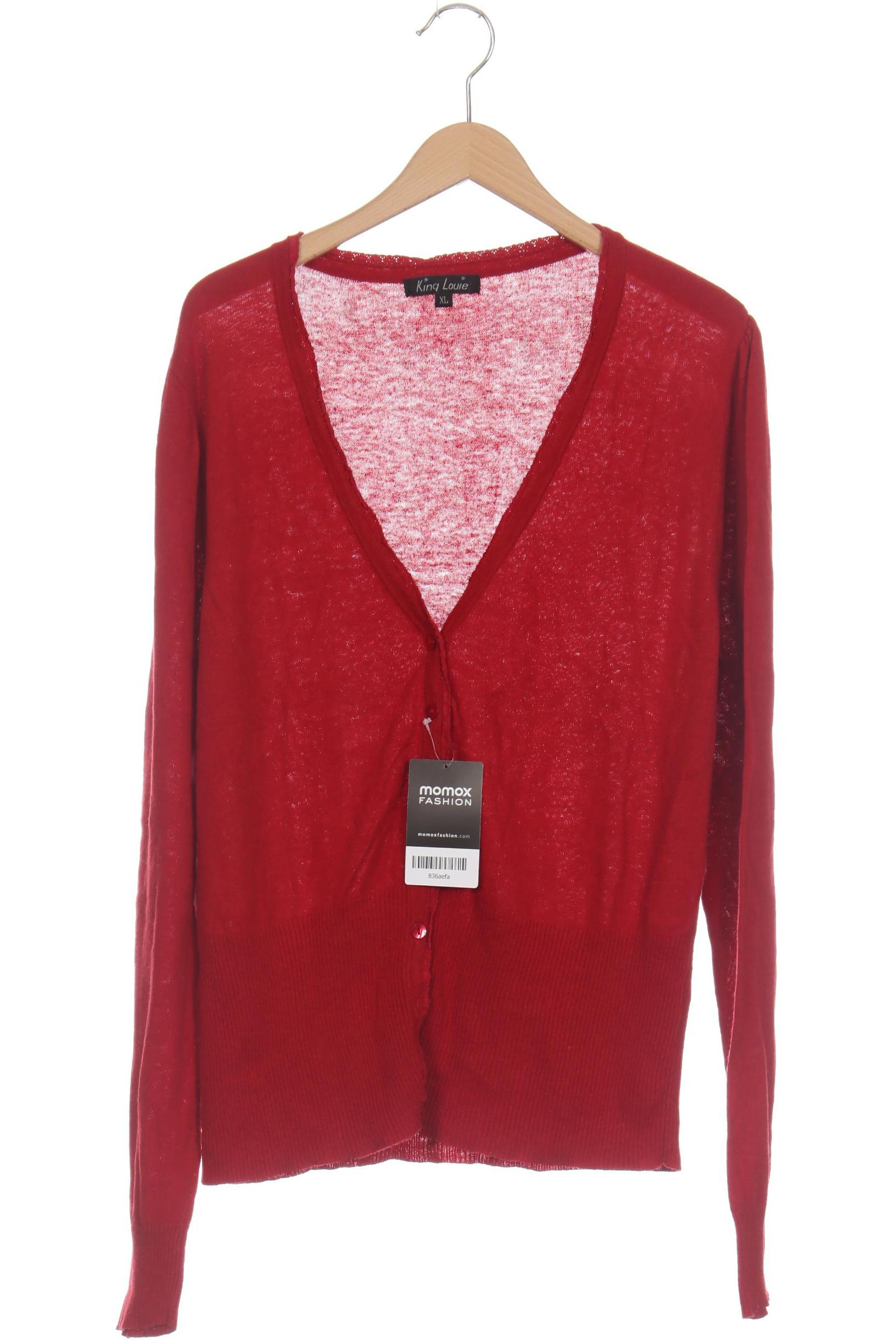

King Louie Damen Strickjacke, rot, Gr.