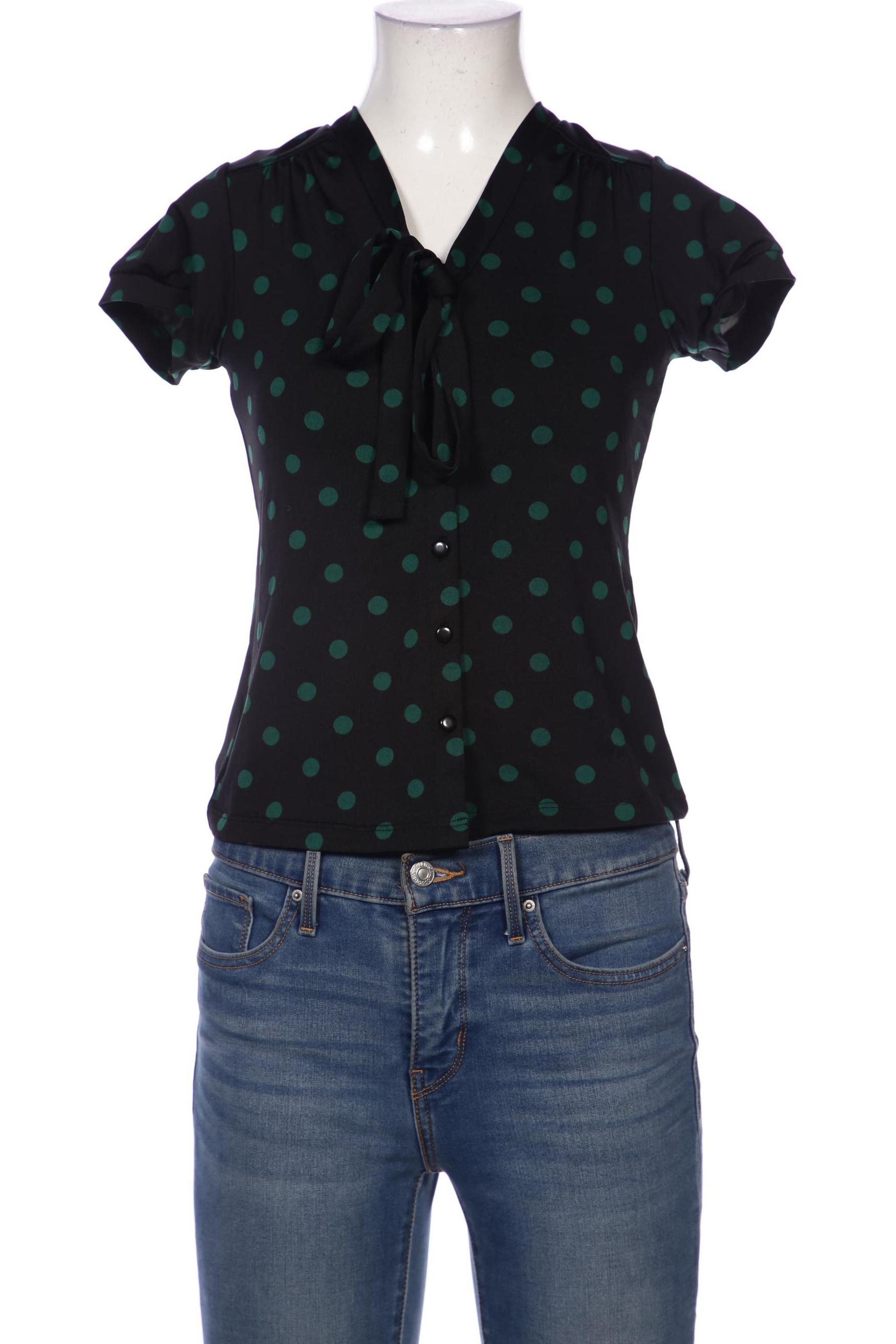 

King Louie Damen Bluse, schwarz, Gr. 34