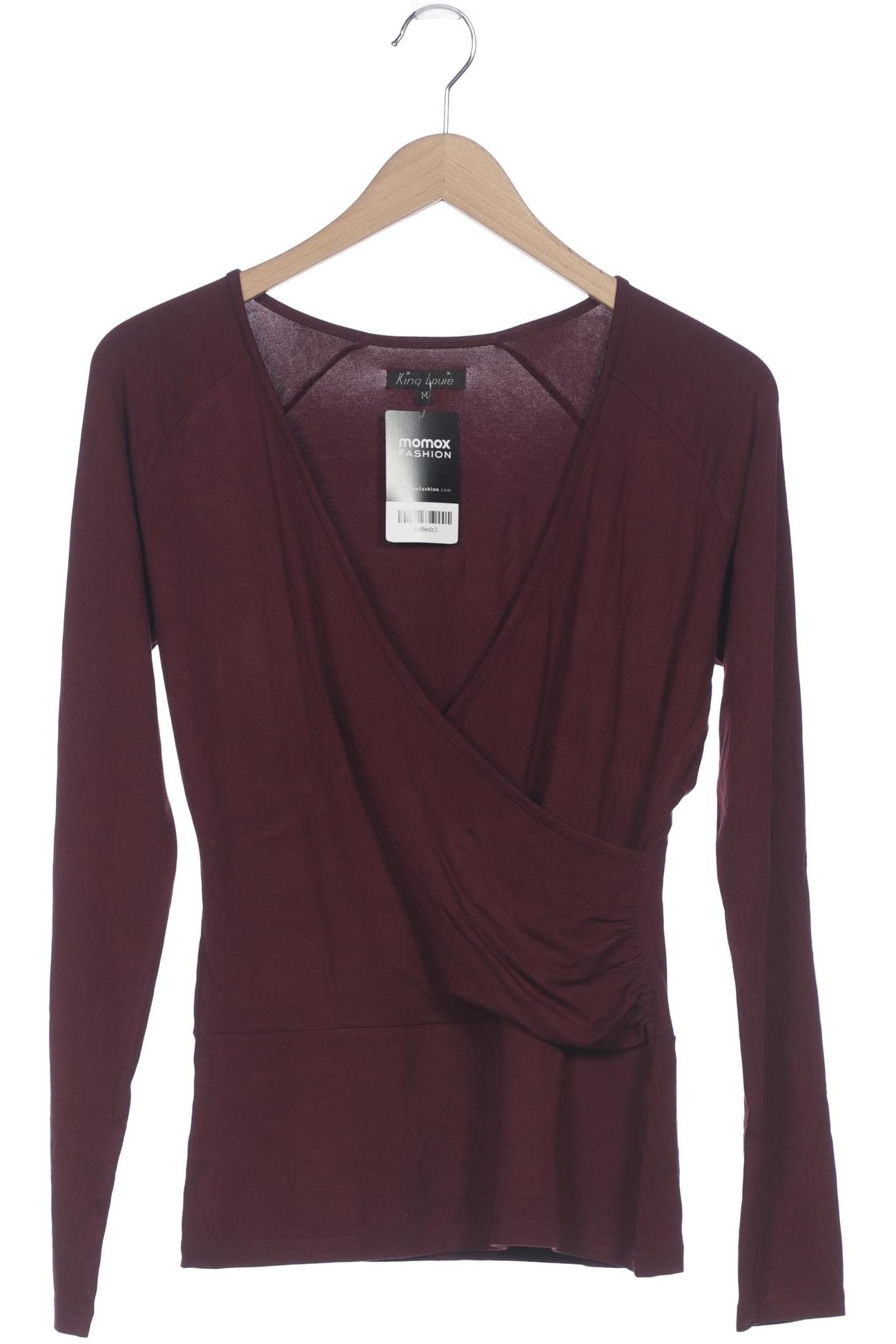 

King Louie Damen Langarmshirt, bordeaux, Gr. 38
