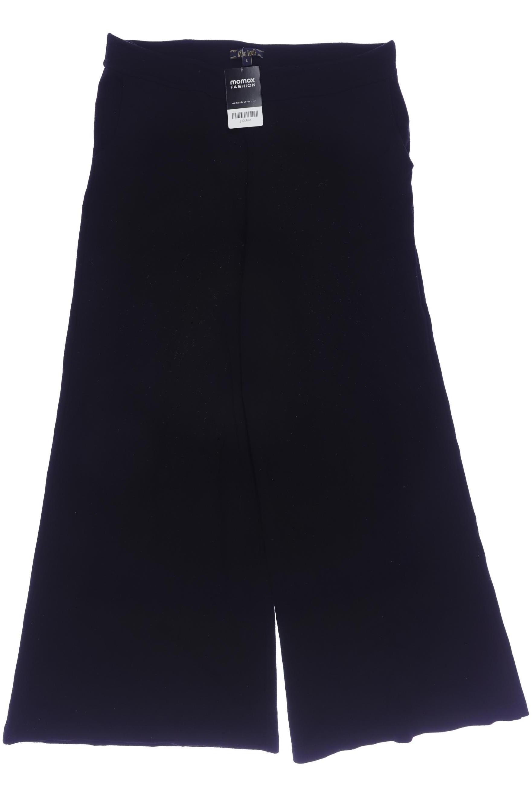 

King Louie Damen Stoffhose, schwarz, Gr. 0