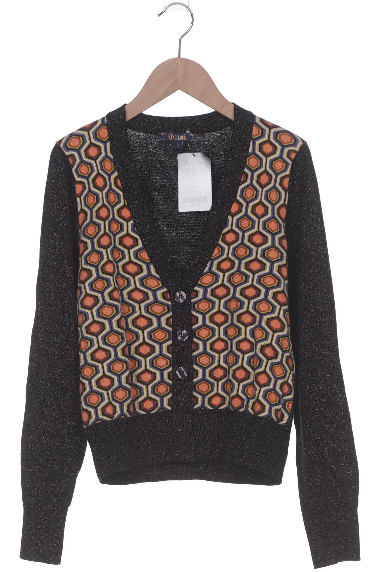

King Louie Damen Strickjacke, schwarz, Gr. 36