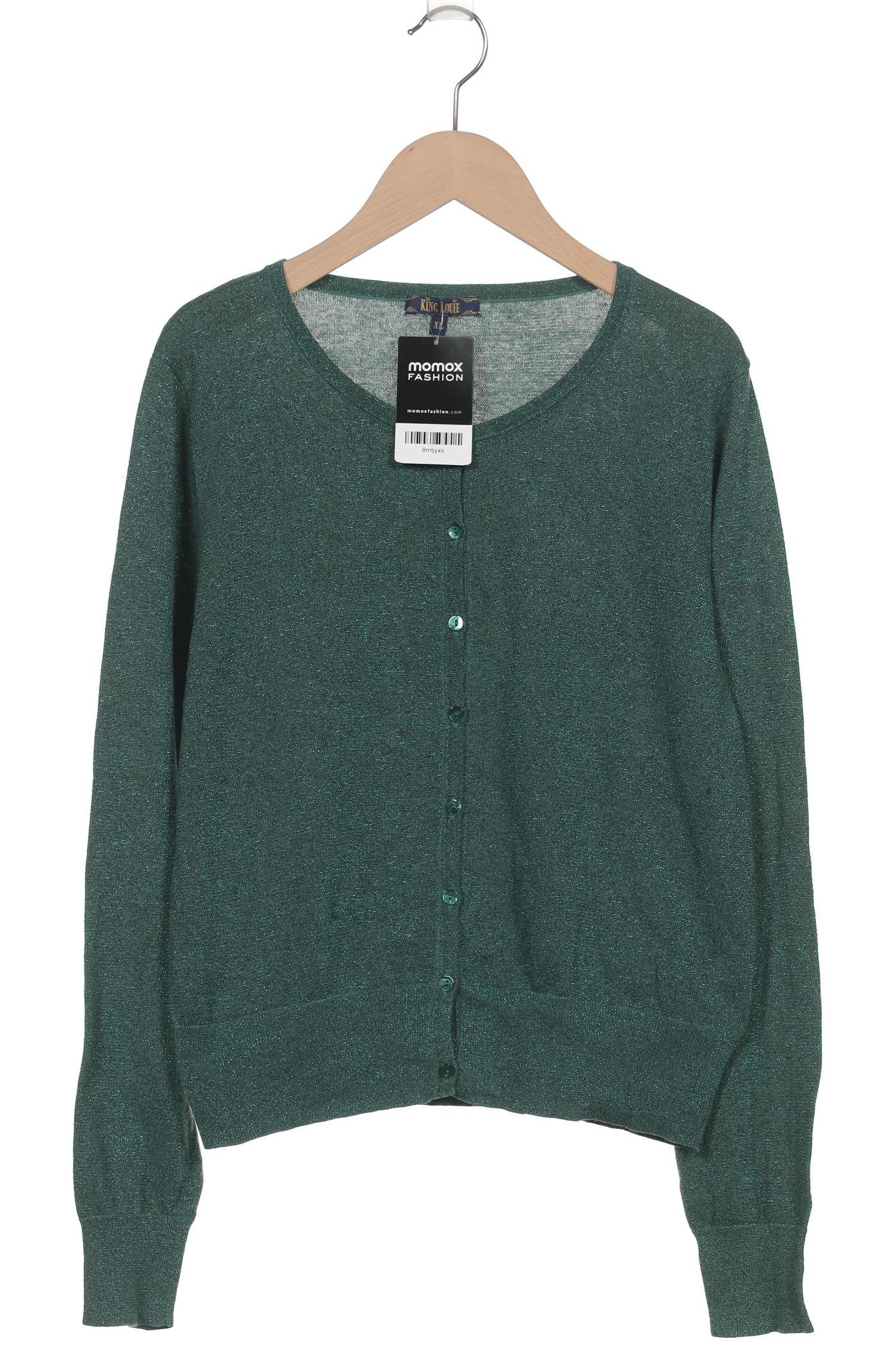 

King Louie Damen Strickjacke, grün, Gr. 44