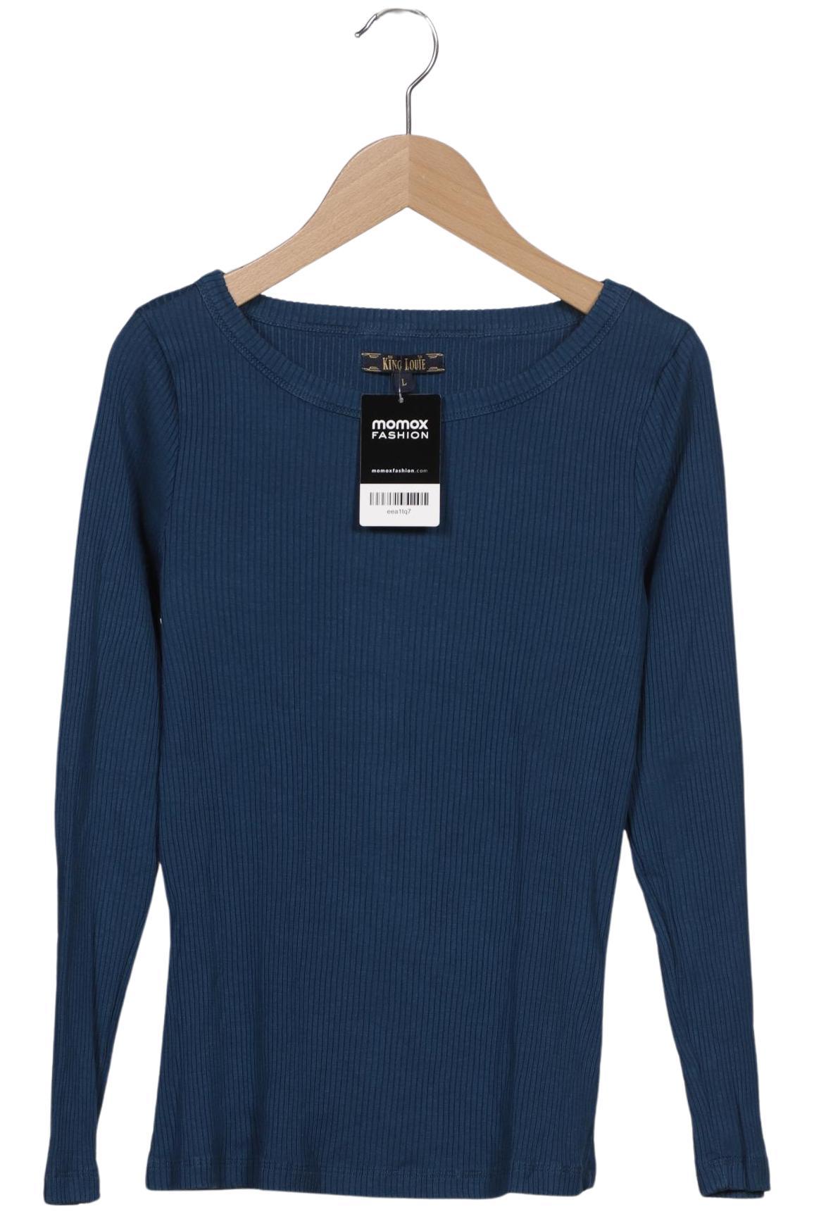 

King Louie Damen Langarmshirt, marineblau, Gr. 42