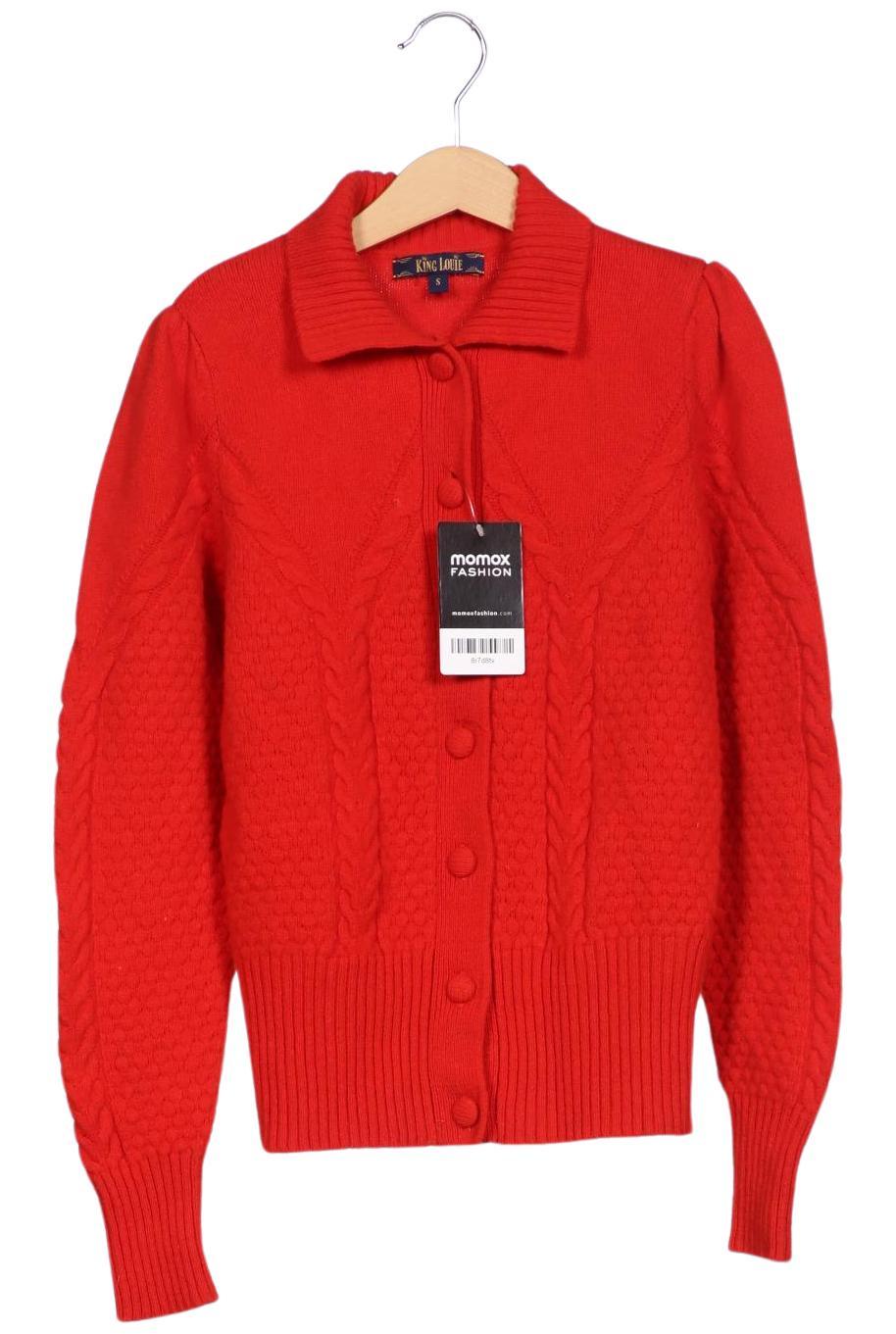 

King Louie Damen Strickjacke, rot, Gr. 36