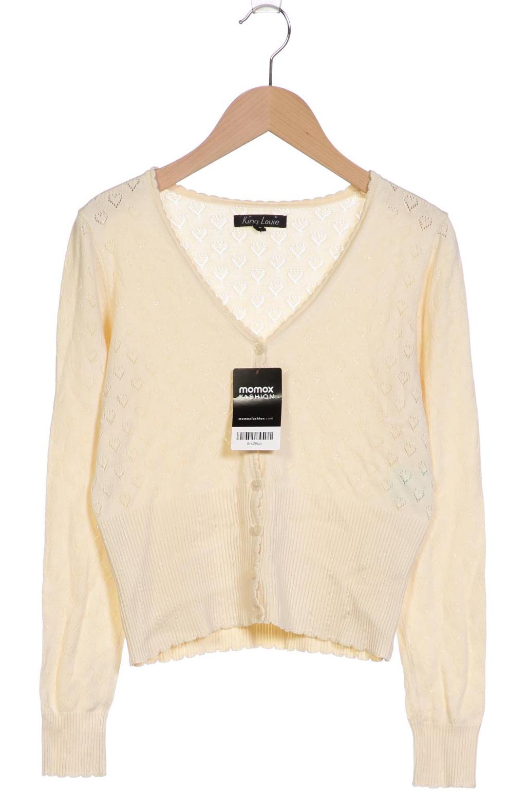 

King Louie Damen Strickjacke, gelb, Gr. 36