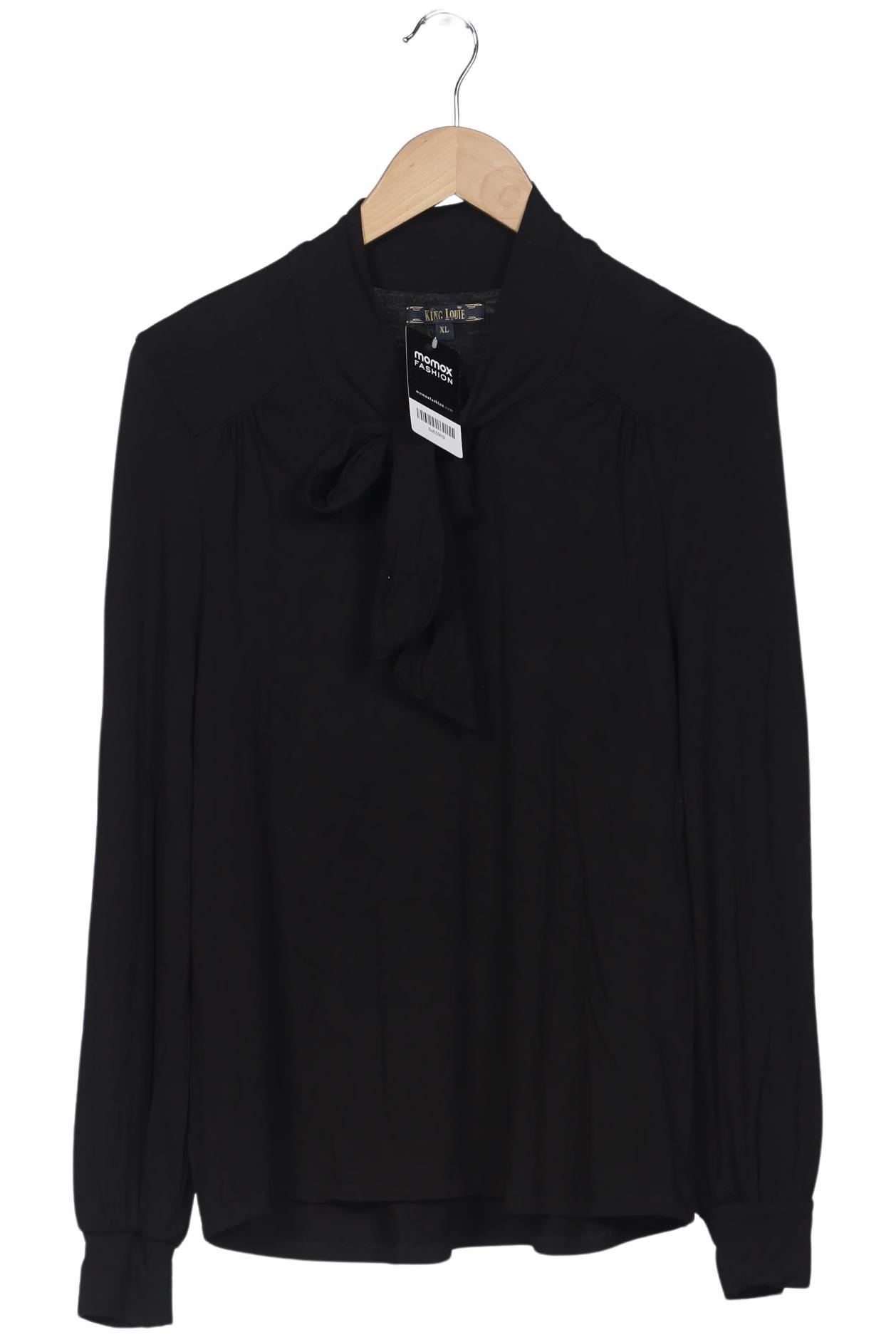 

King Louie Damen Langarmshirt, schwarz, Gr. 44