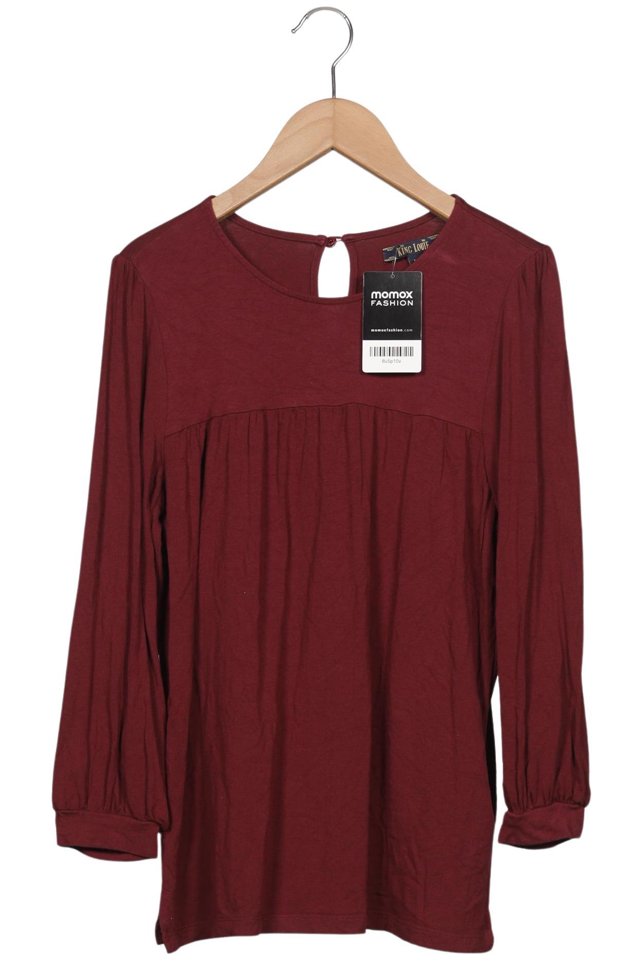 

King Louie Damen Langarmshirt, bordeaux, Gr. 38
