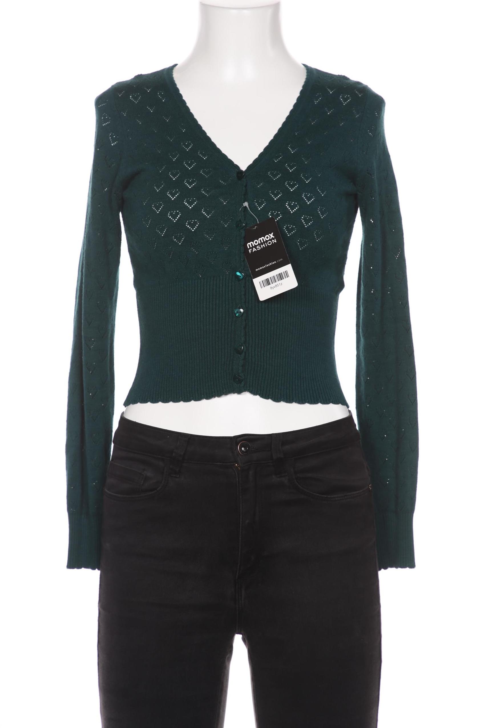 

King Louie Damen Strickjacke, türkis, Gr. 34