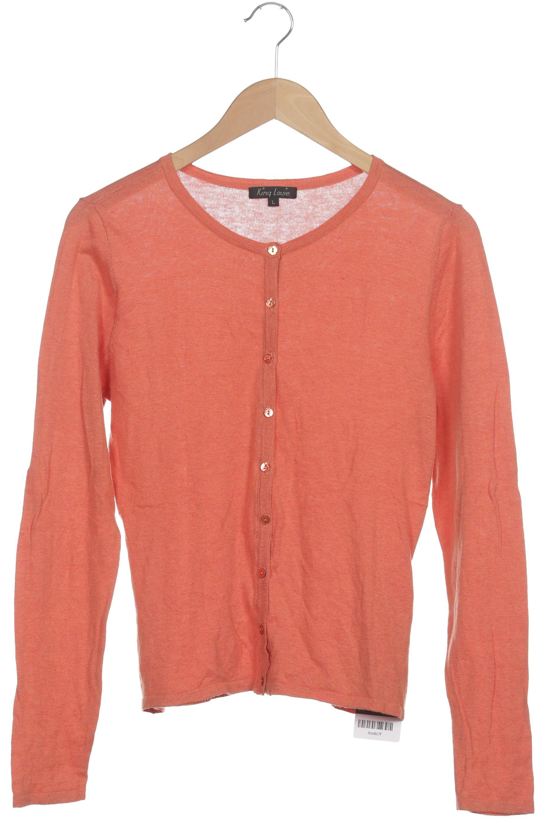 

King Louie Damen Strickjacke, orange, Gr. 42