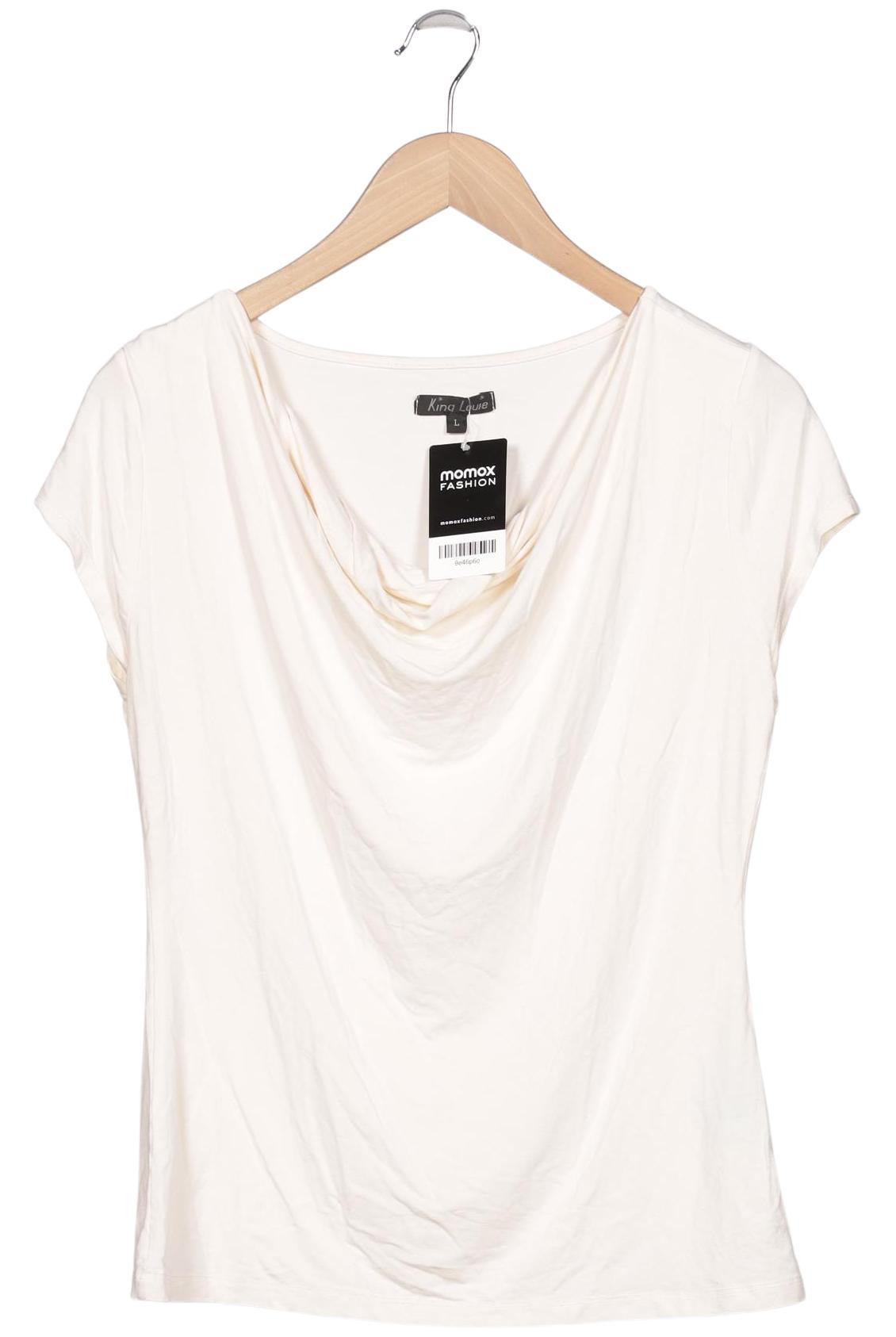 

King Louie Damen T-Shirt, cremeweiß, Gr. 42