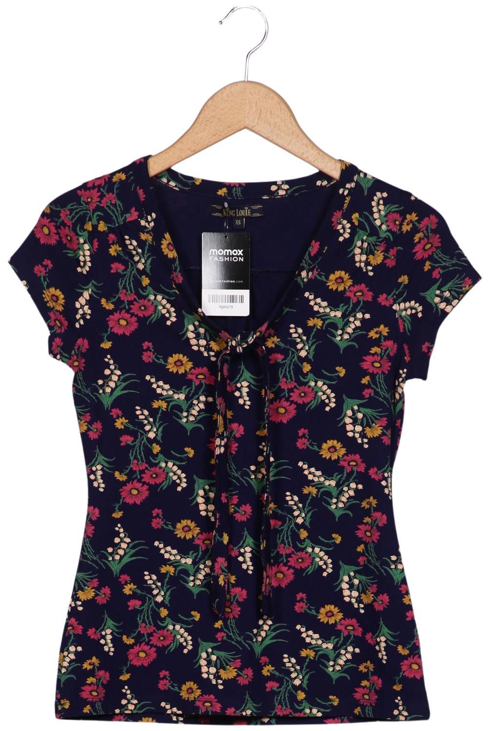 

King Louie Damen T-Shirt, marineblau, Gr. 34