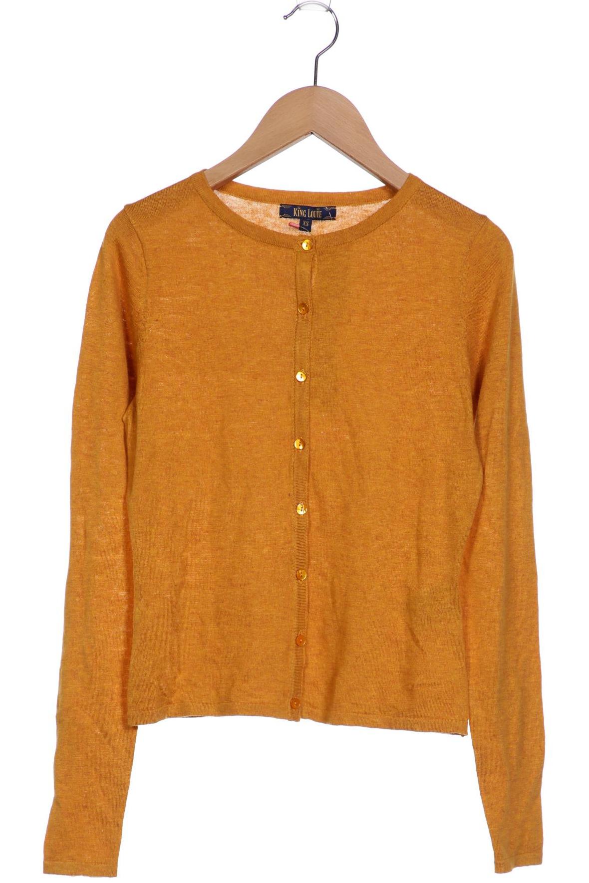 

King Louie Damen Strickjacke, orange, Gr. 34
