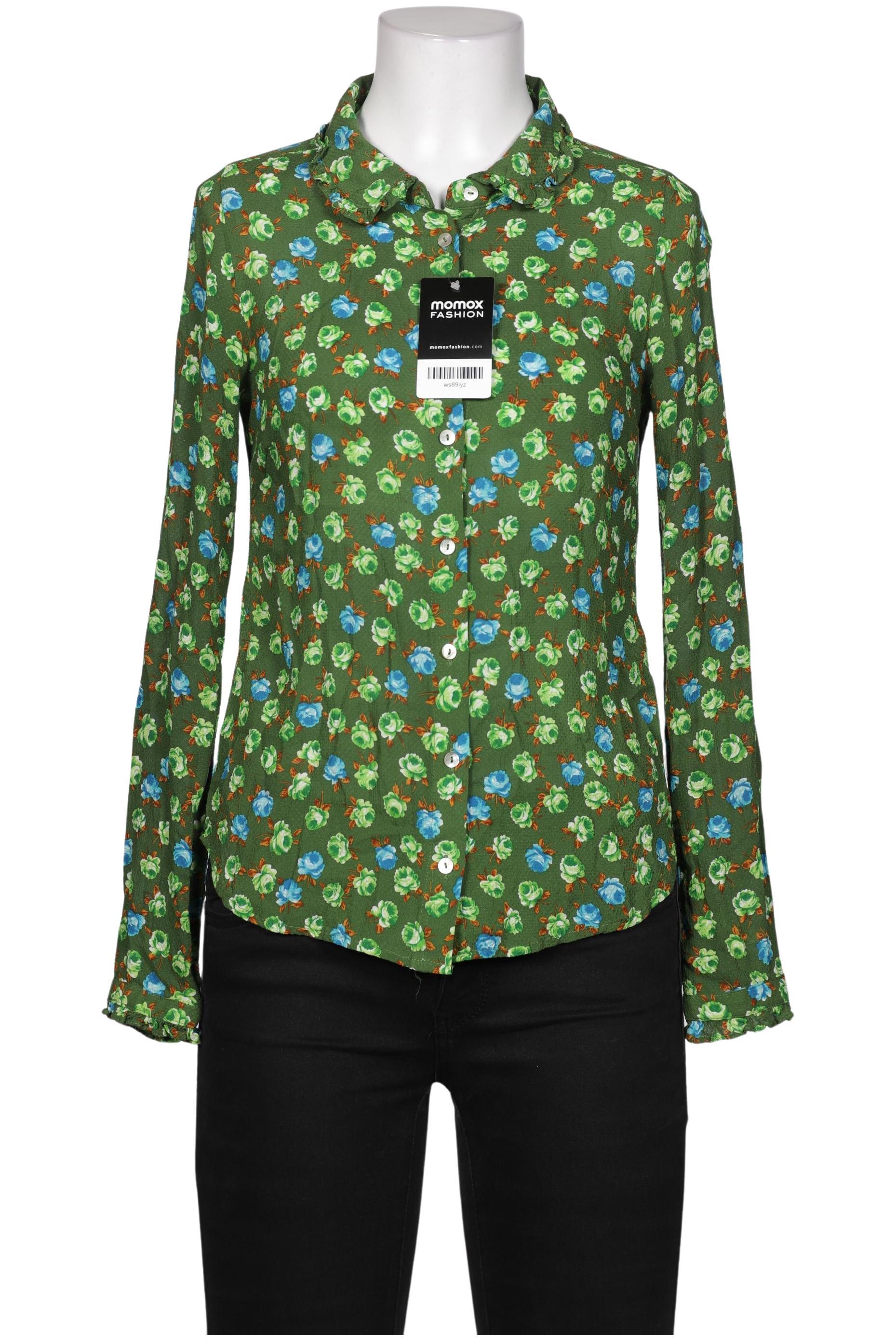 

King Louie Damen Bluse, grün, Gr. 36