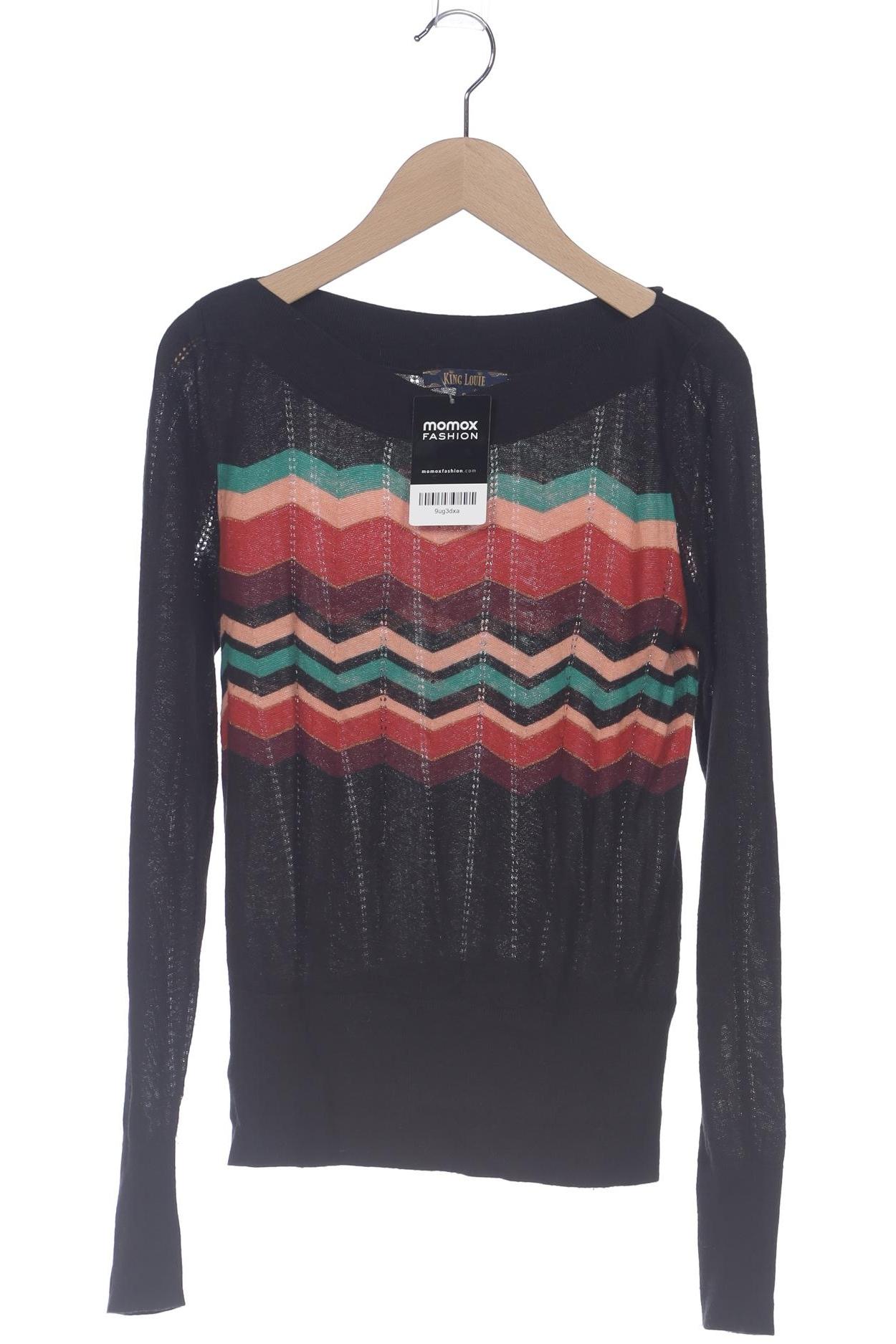 

King Louie Damen Pullover, schwarz, Gr. 36