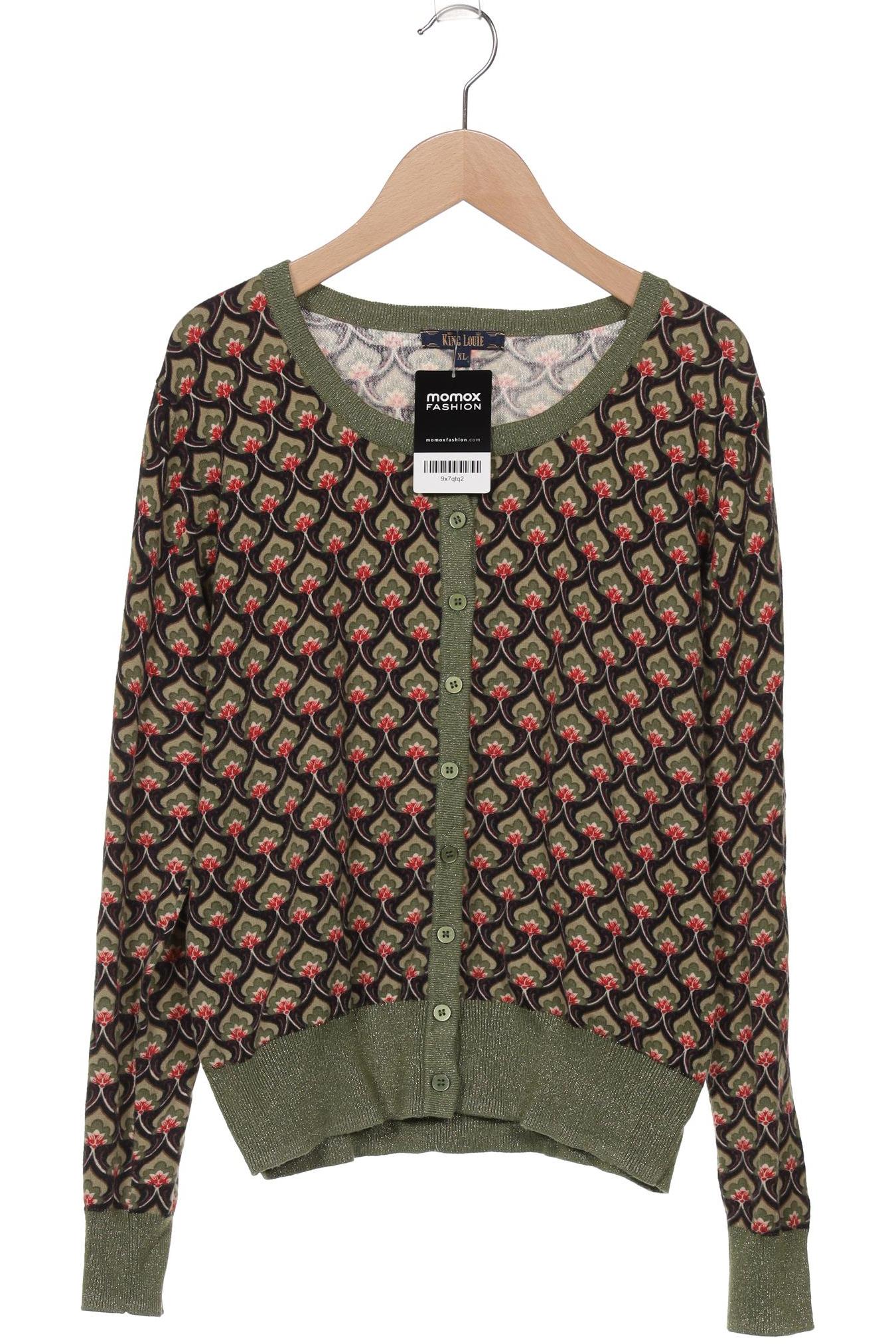 

King Louie Damen Strickjacke, grün, Gr. 44