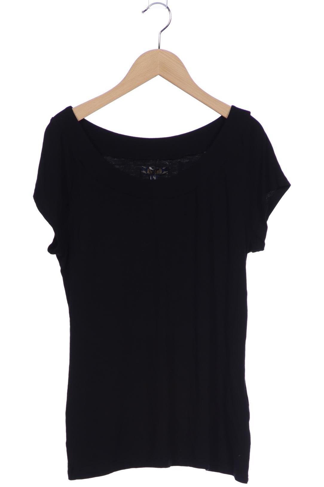 

King Louie Damen T-Shirt, schwarz, Gr. 42