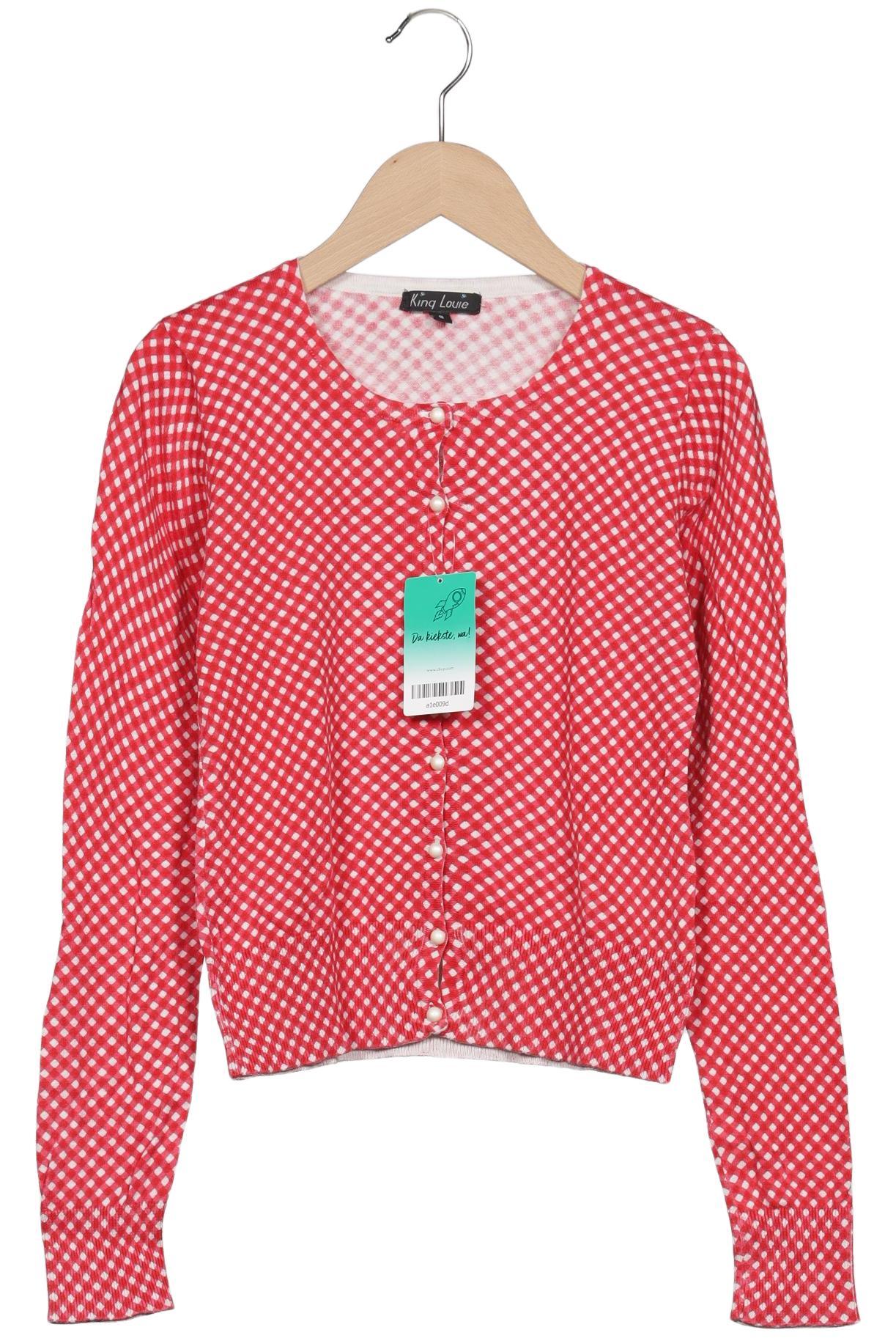 

King Louie Damen Strickjacke, rot, Gr. 36