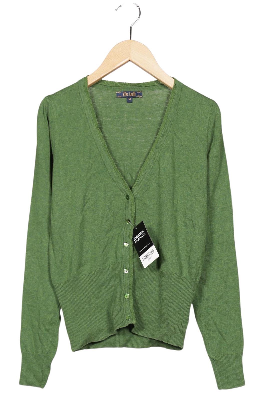 

King Louie Damen Strickjacke, grün, Gr. 38