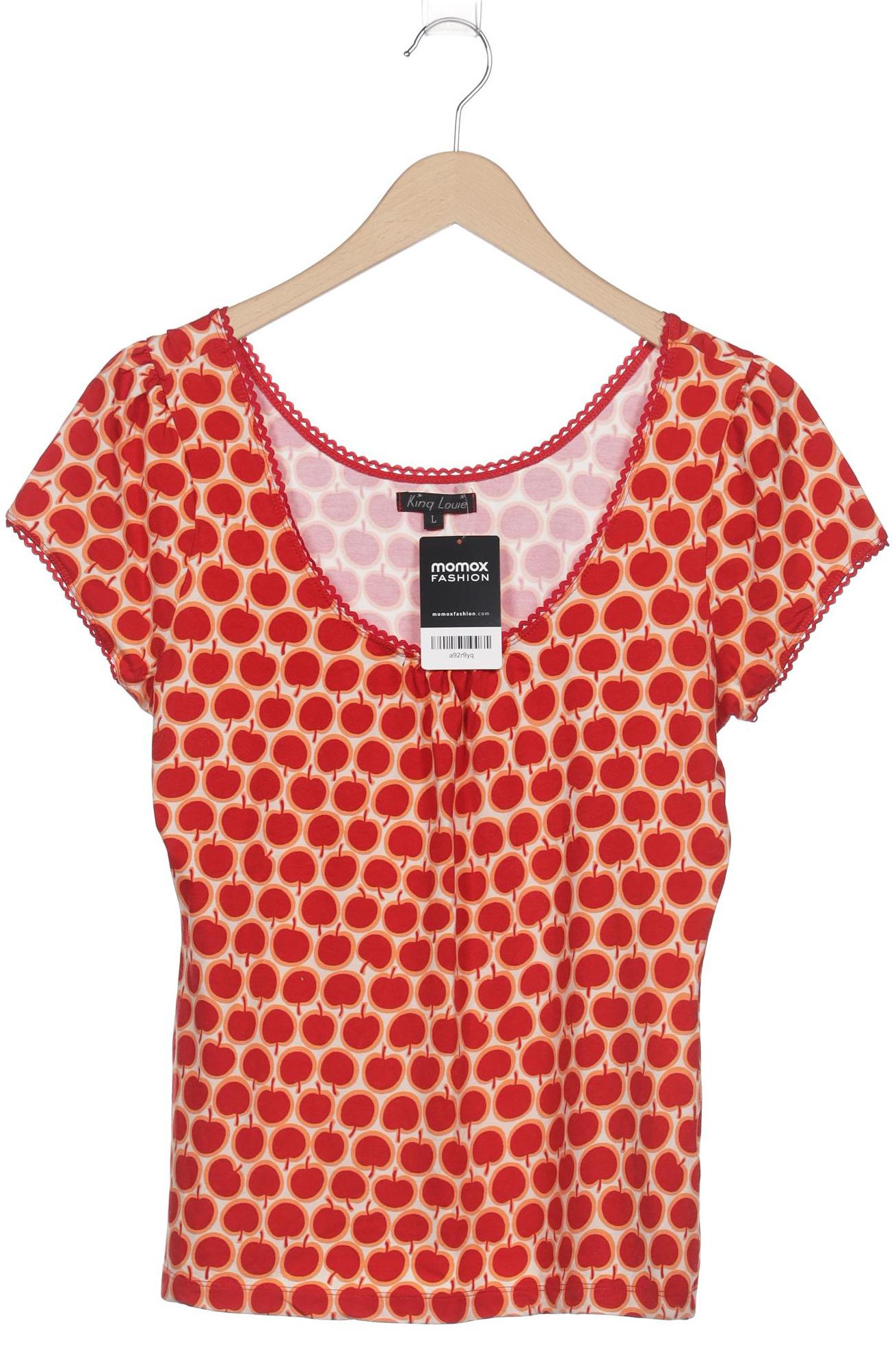 

King Louie Damen T-Shirt, rot, Gr. 42