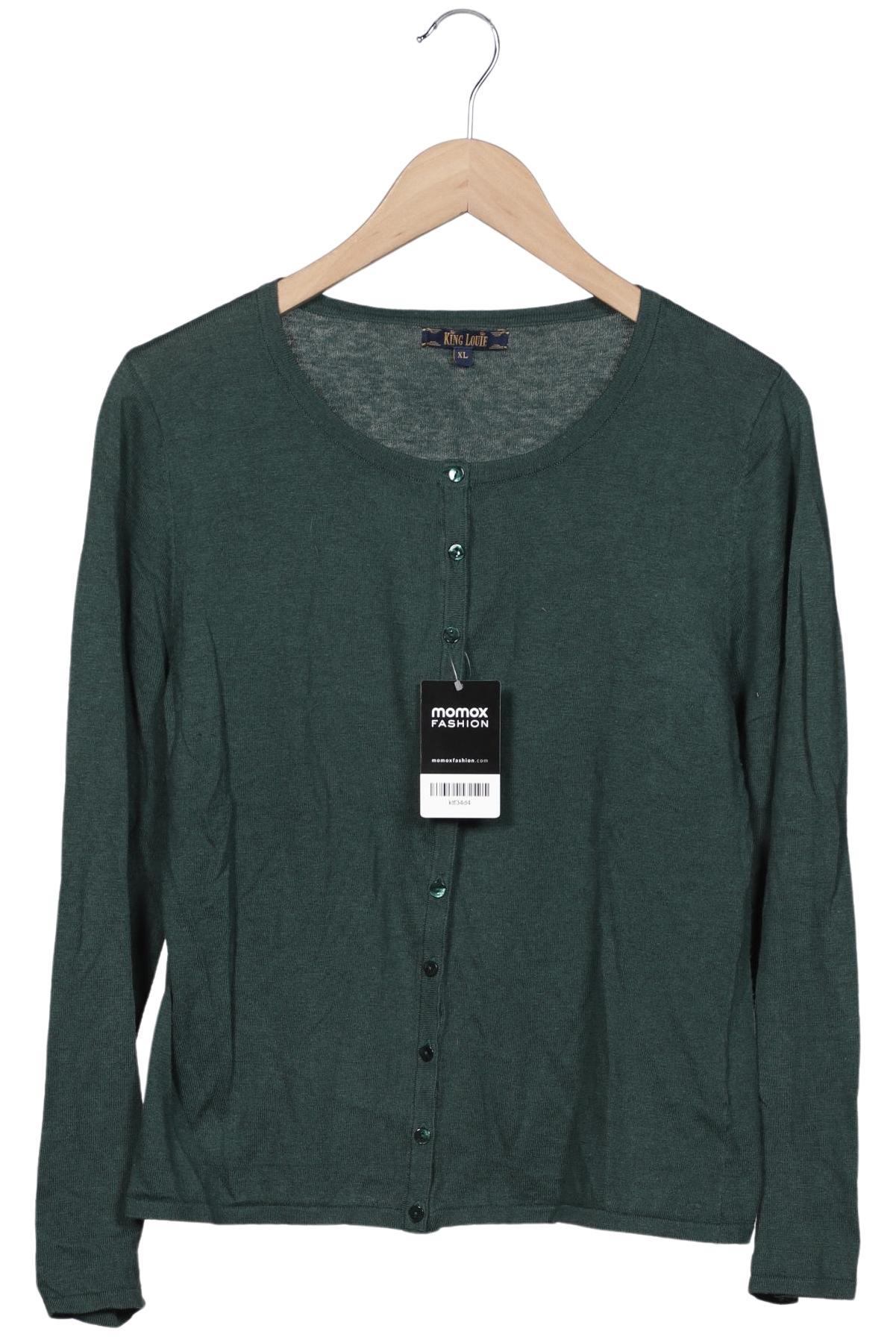 

King Louie Damen Strickjacke, grün, Gr. 44
