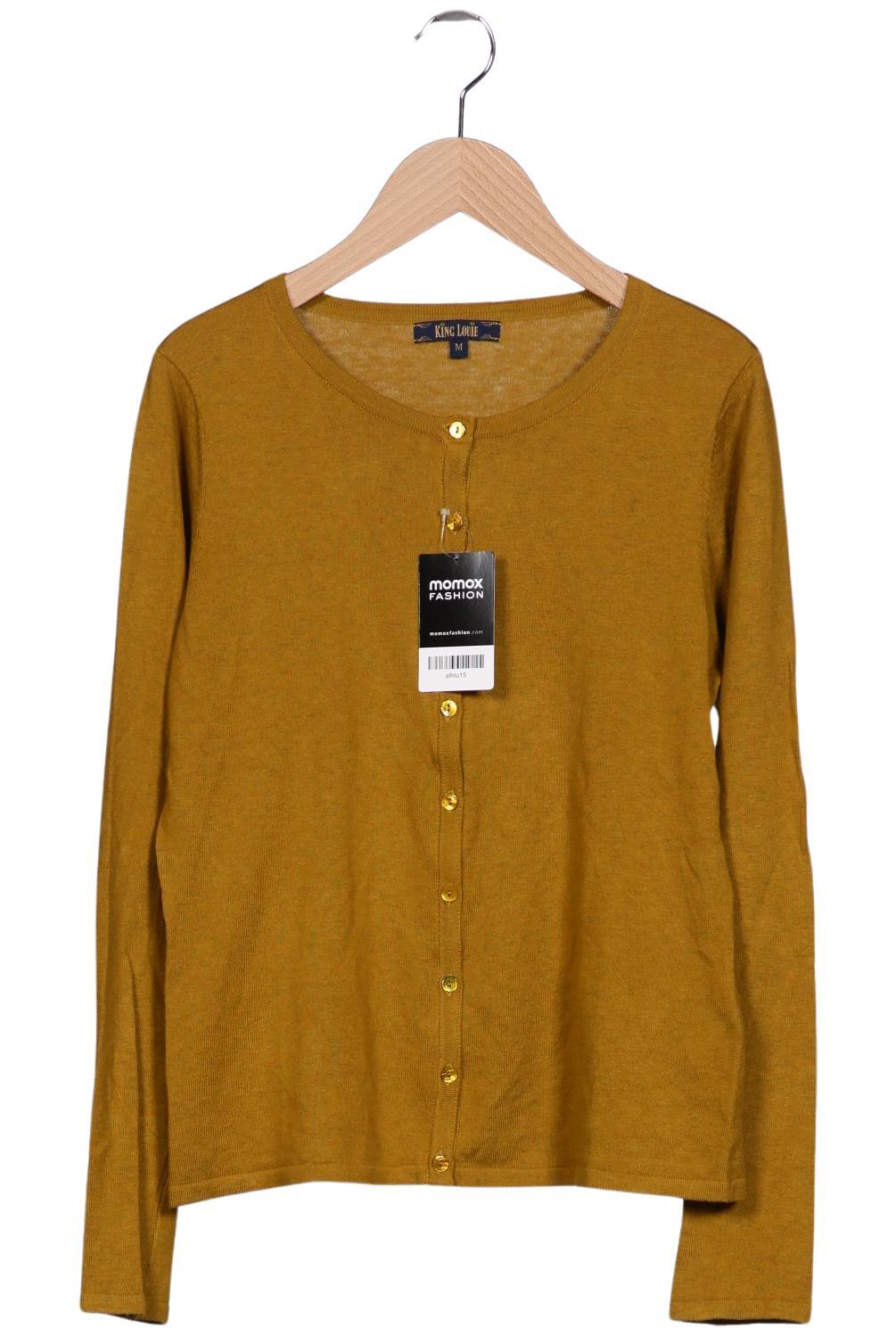 

King Louie Damen Strickjacke, gelb, Gr. 38