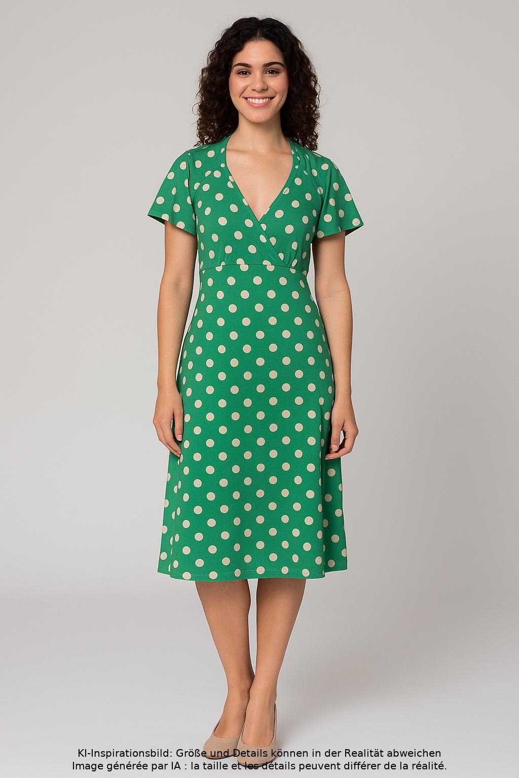 

King Louie Damen Kleid, grün, Gr. 36