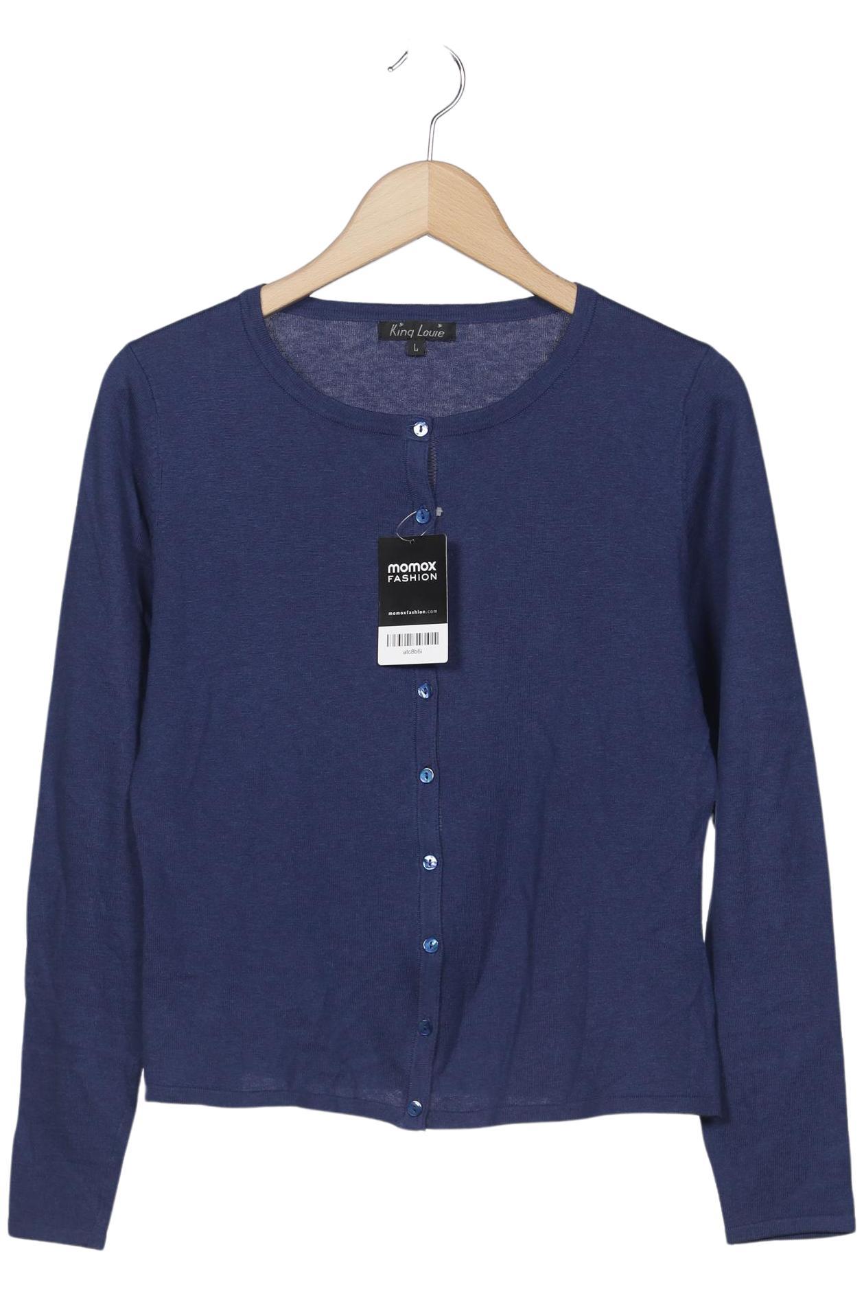 

King Louie Damen Strickjacke, marineblau, Gr. 42