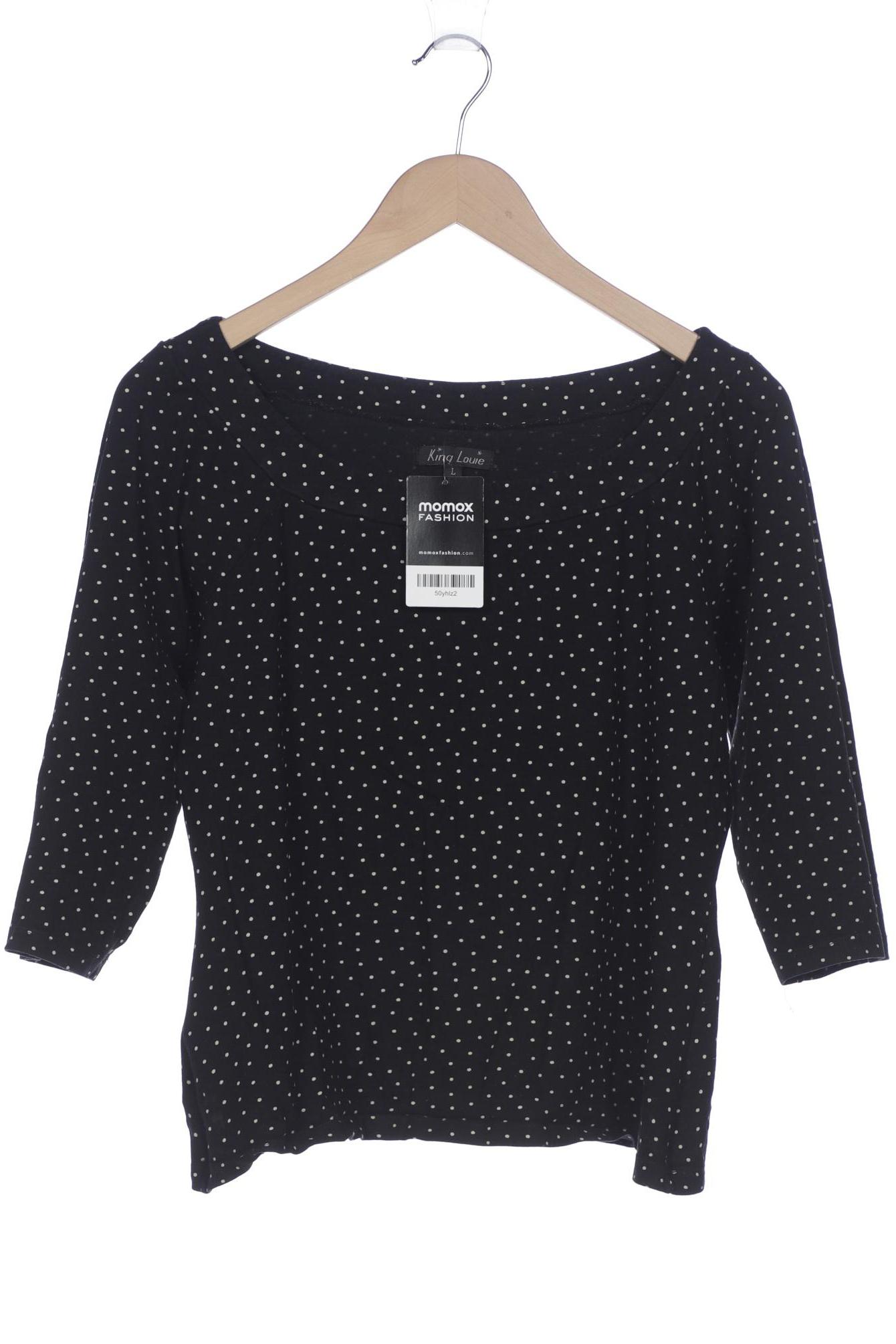 

King Louie Damen Langarmshirt, schwarz, Gr. 42